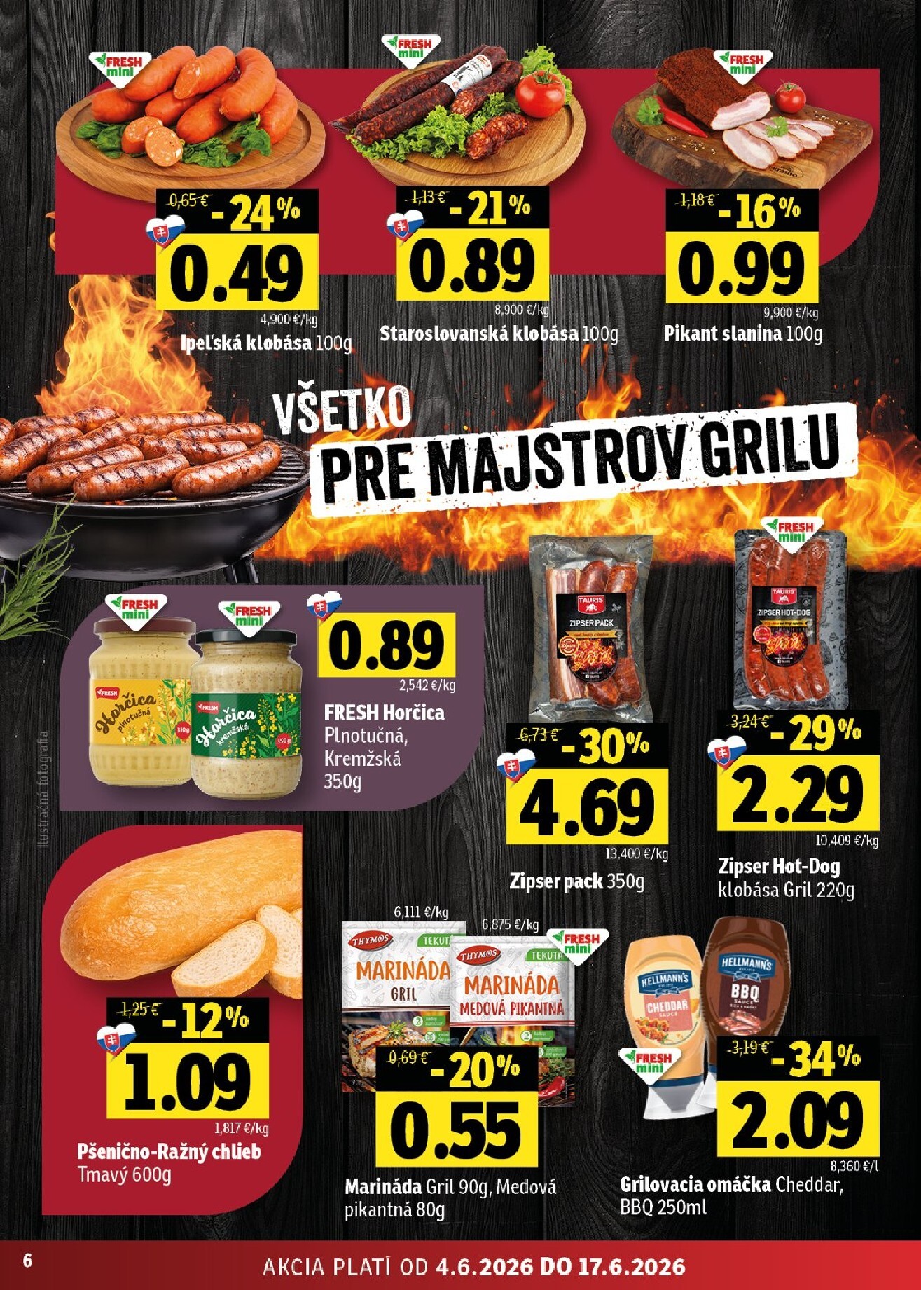 fresh - Nový Fresh - Stredné a západné Slovensko leták od štvrtka, 04.06.2026 do stredy, 17.06.2026 - page: 6