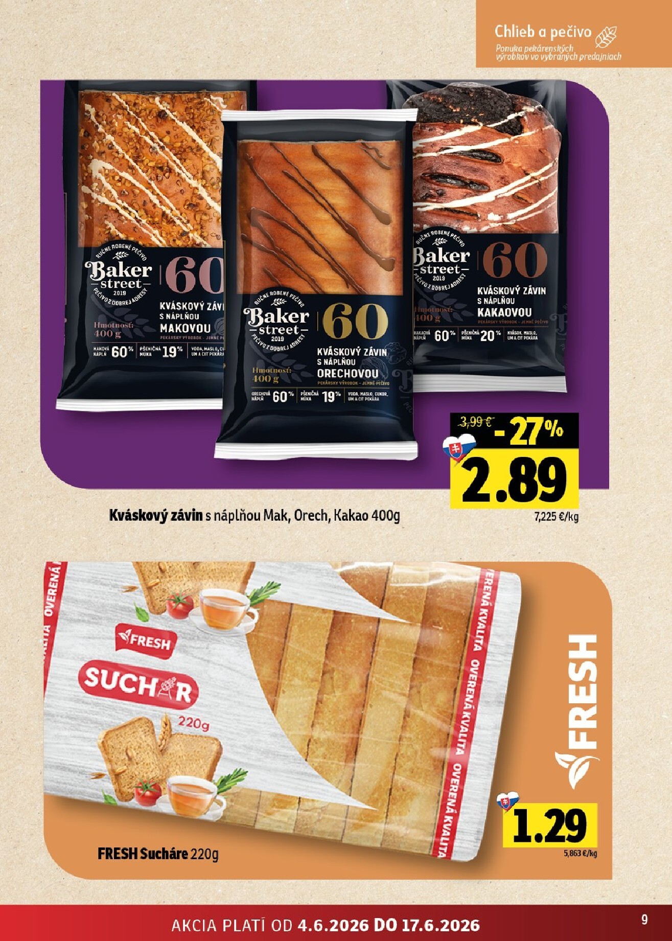 fresh - Nový Fresh - Stredné a západné Slovensko leták od štvrtka, 04.06.2026 do stredy, 17.06.2026 - page: 9