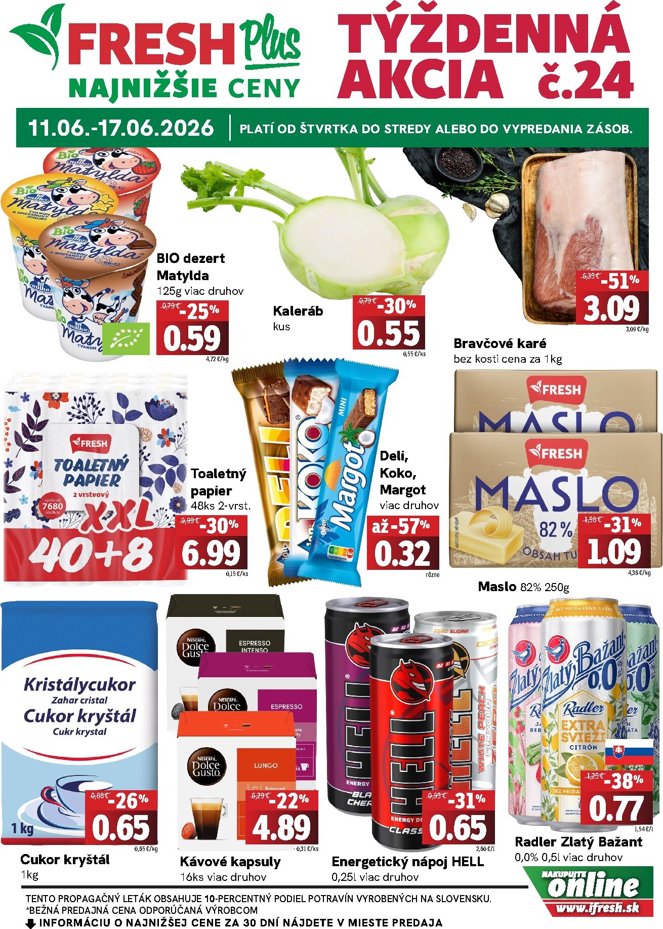 fresh - Nový Fresh Plus leták od štvrtka, 11.06.2026 do stredy, 17.06.2026 - page: 1