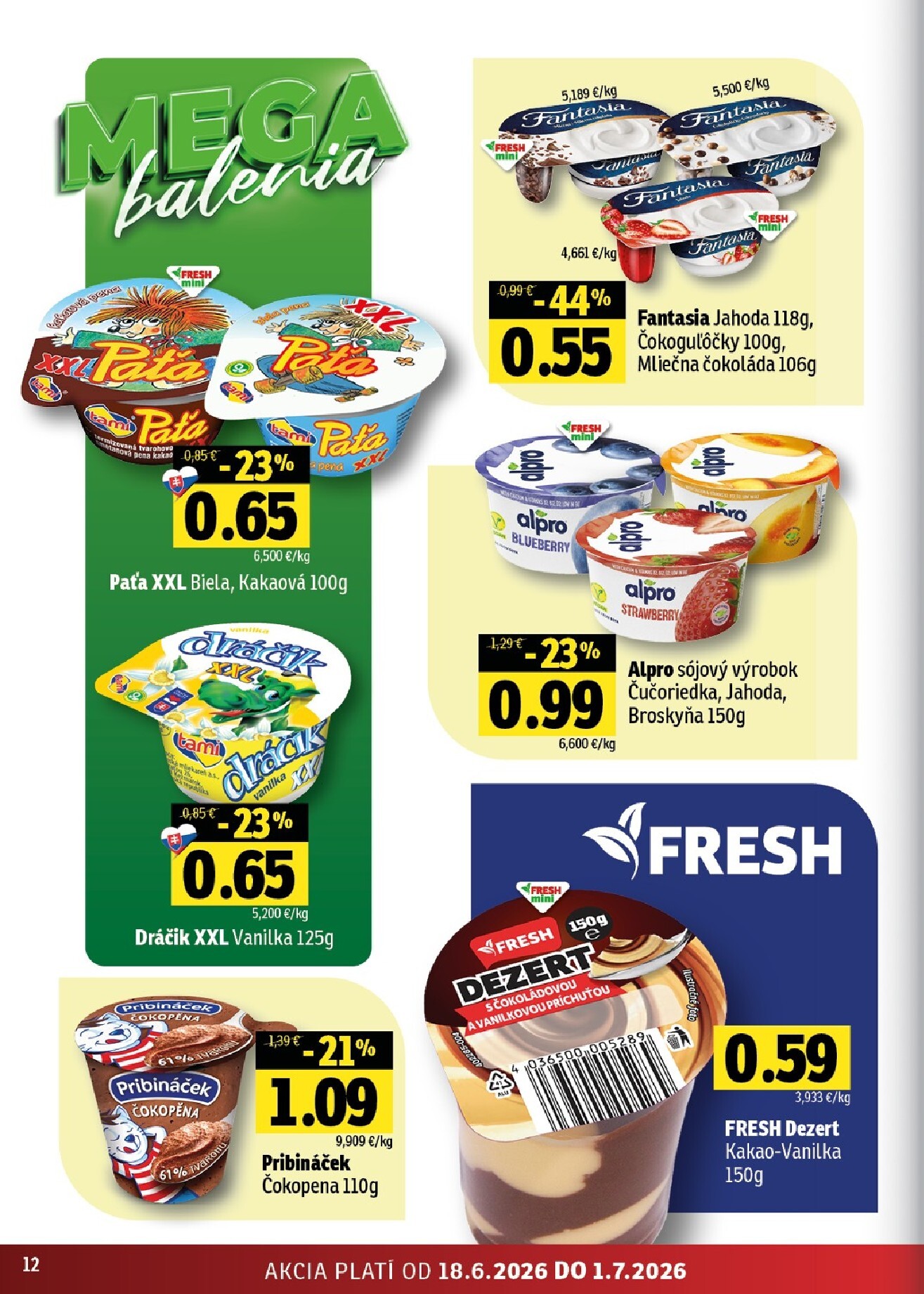 fresh - Nový Fresh - Stredné a západné Slovensko leták od štvrtka, 18.06.2026 do stredy, 01.07.2026 - page: 12