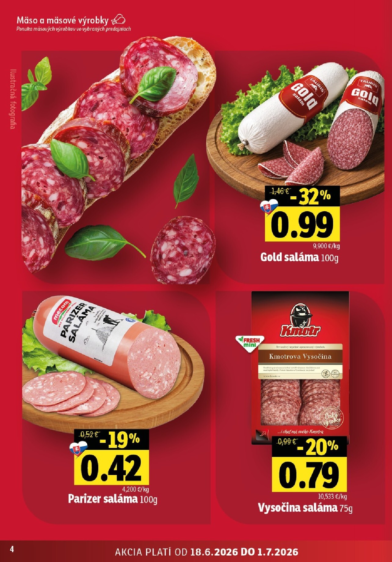 fresh - Nový Fresh - Stredné a západné Slovensko leták od štvrtka, 18.06.2026 do stredy, 01.07.2026 - page: 4