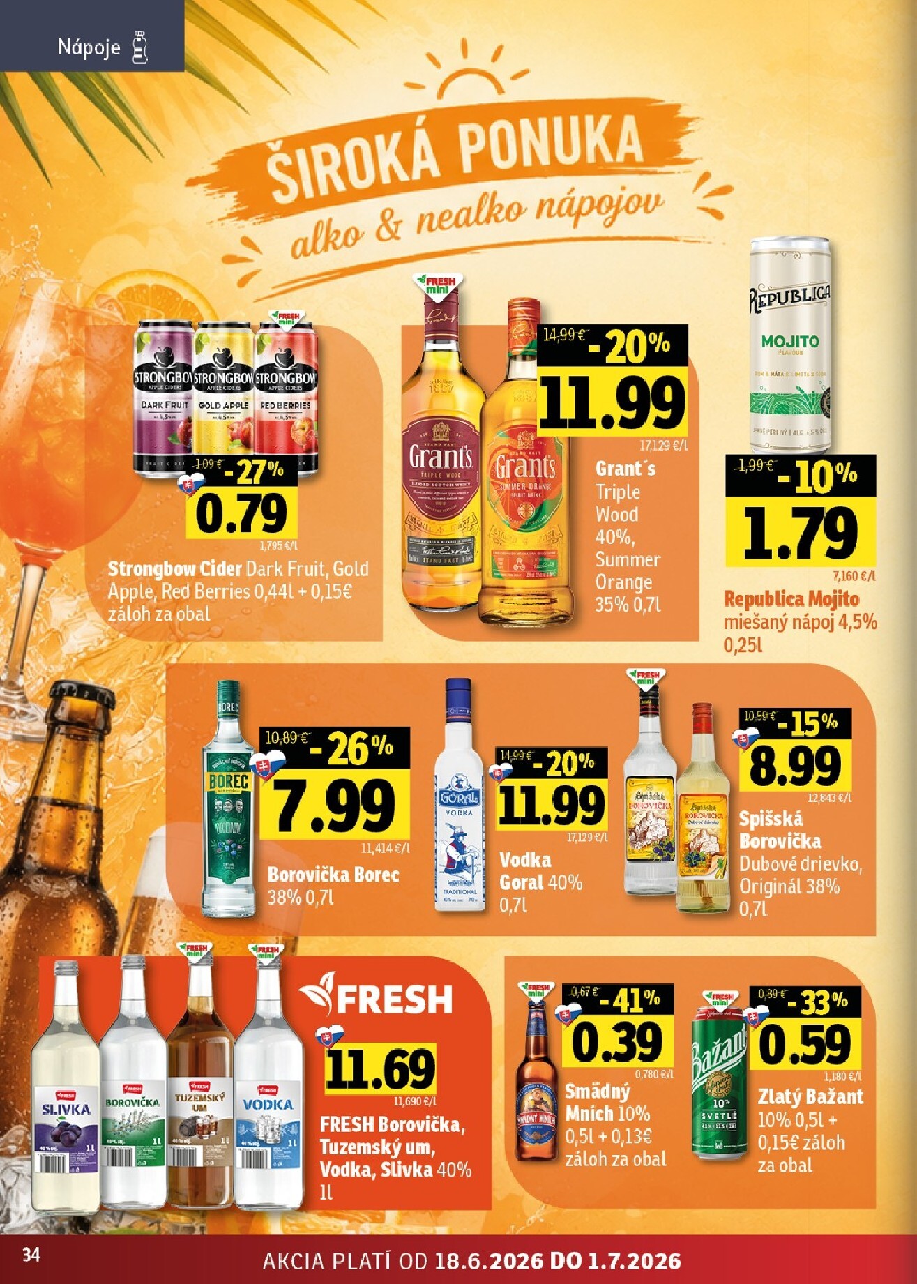 fresh - Nový Fresh - Východné Slovensko leták od štvrtka, 18.06.2026 do stredy, 01.07.2026 - page: 34