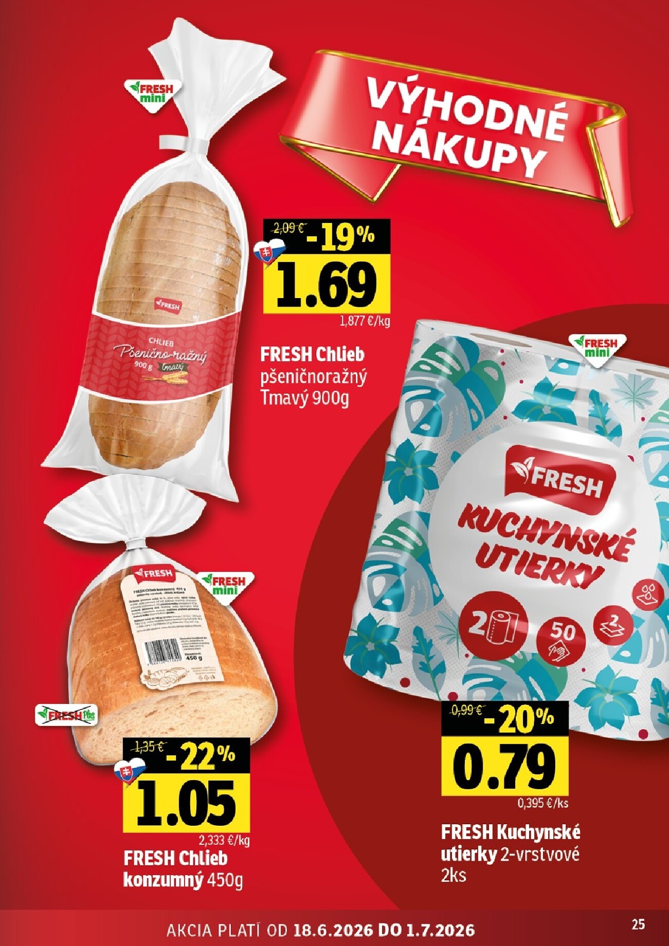 fresh - Nový Fresh - Východné Slovensko leták od štvrtka, 18.06.2026 do stredy, 01.07.2026 - page: 25