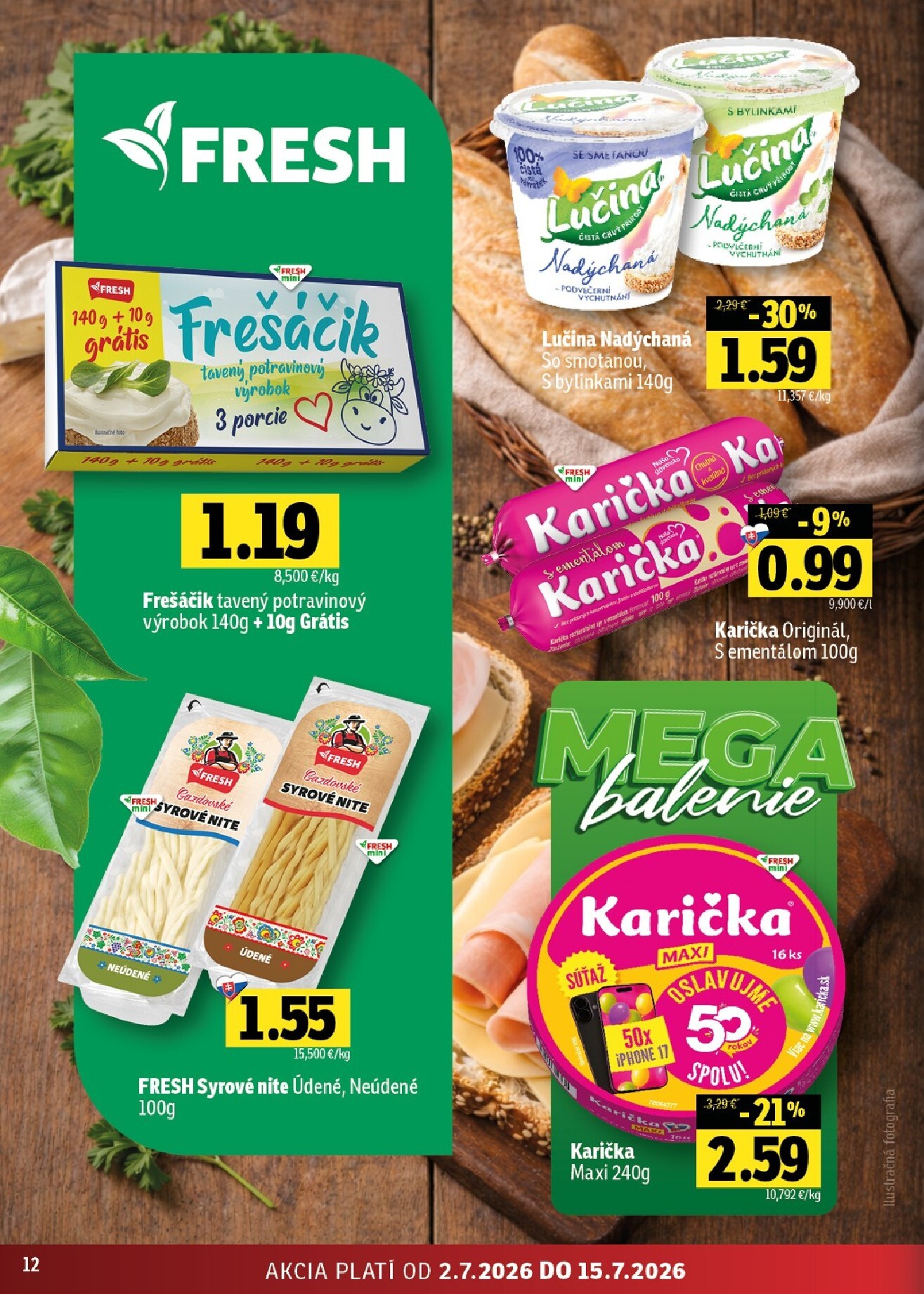 fresh - Nový Fresh - Stredné a západné Slovensko leták od štvrtka, 02.07.2026 do stredy, 15.07.2026 - page: 12
