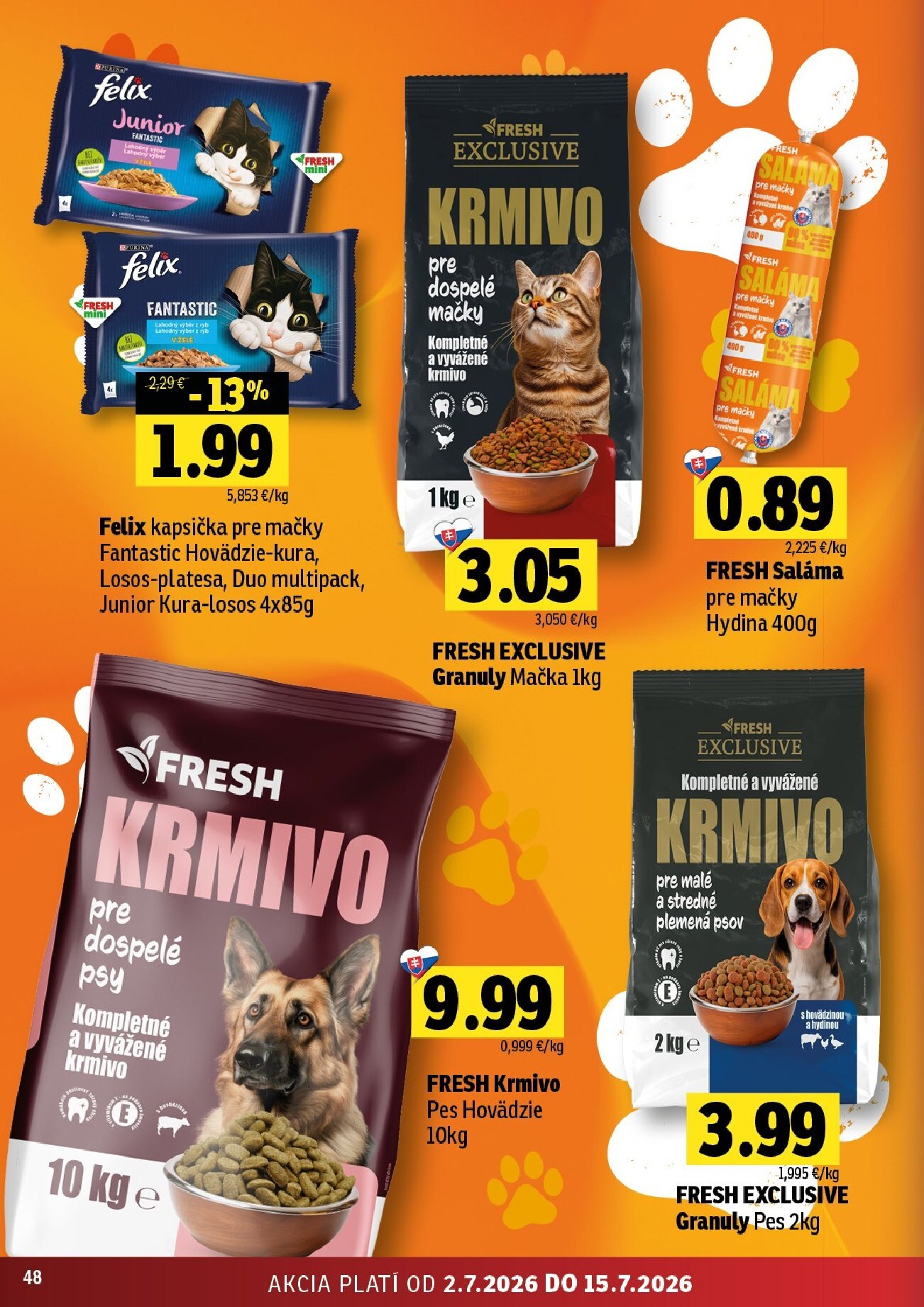fresh - Nový Fresh - Východné Slovensko leták od štvrtka, 02.07.2026 do stredy, 15.07.2026 - page: 48