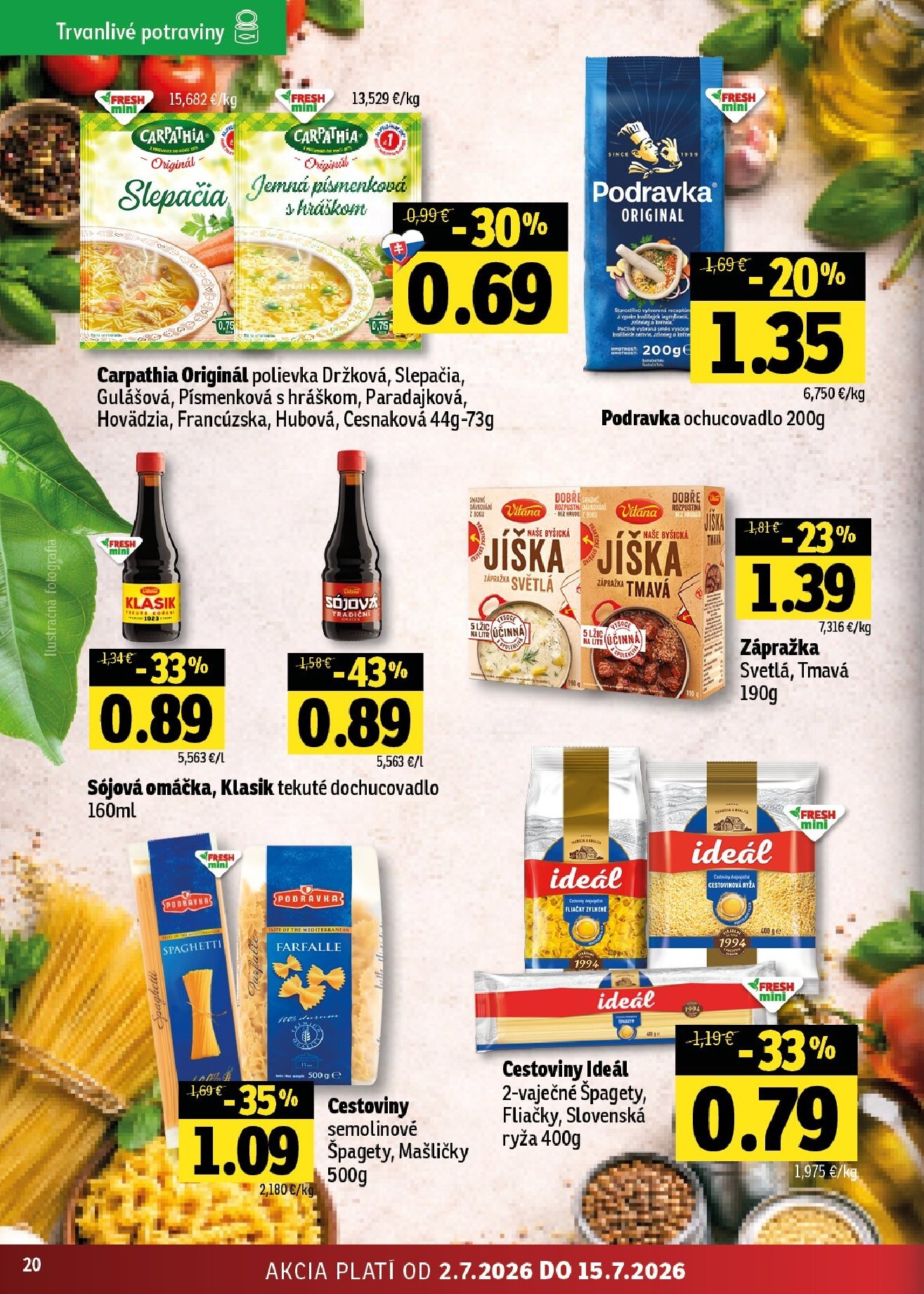 fresh - Nový Fresh - Východné Slovensko leták od štvrtka, 02.07.2026 do stredy, 15.07.2026 - page: 20