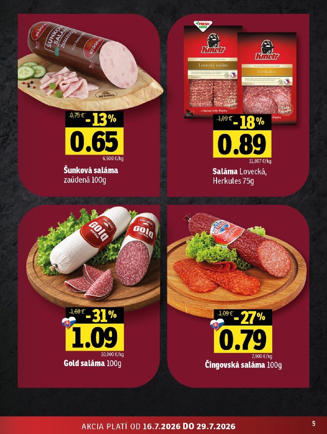 fresh - Nový Fresh - Východné Slovensko leták od štvrtka, 16.07.2026 do stredy, 29.07.2026 - page: 5