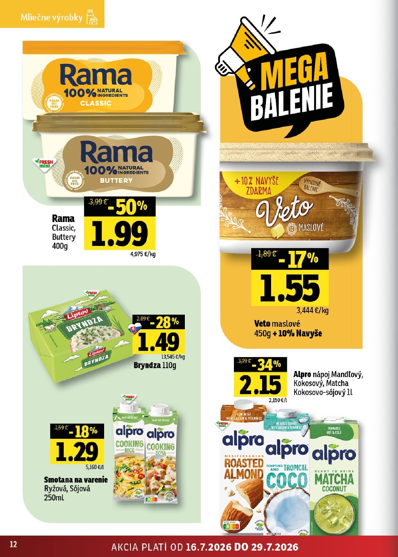 fresh - Nový Fresh - Východné Slovensko leták od štvrtka, 16.07.2026 do stredy, 29.07.2026 - page: 12