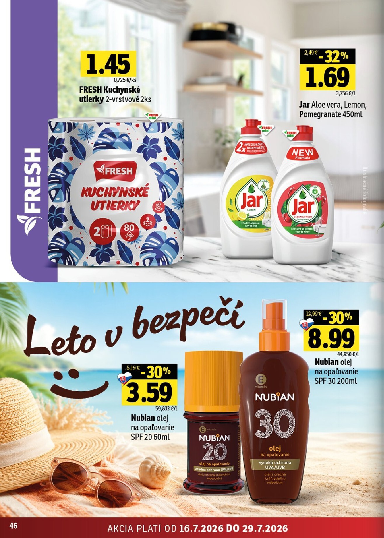 fresh - Nový Fresh - Východné Slovensko leták od štvrtka, 16.07.2026 do stredy, 29.07.2026 - page: 46