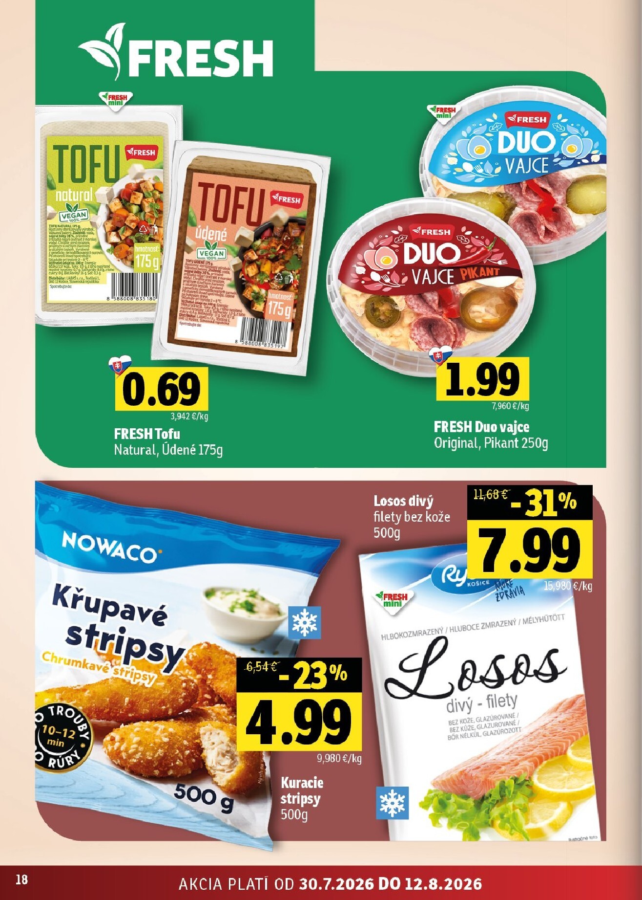 fresh - Nový Fresh - Východné Slovensko leták od štvrtka, 30.07.2026 do stredy, 12.08.2026 - page: 18