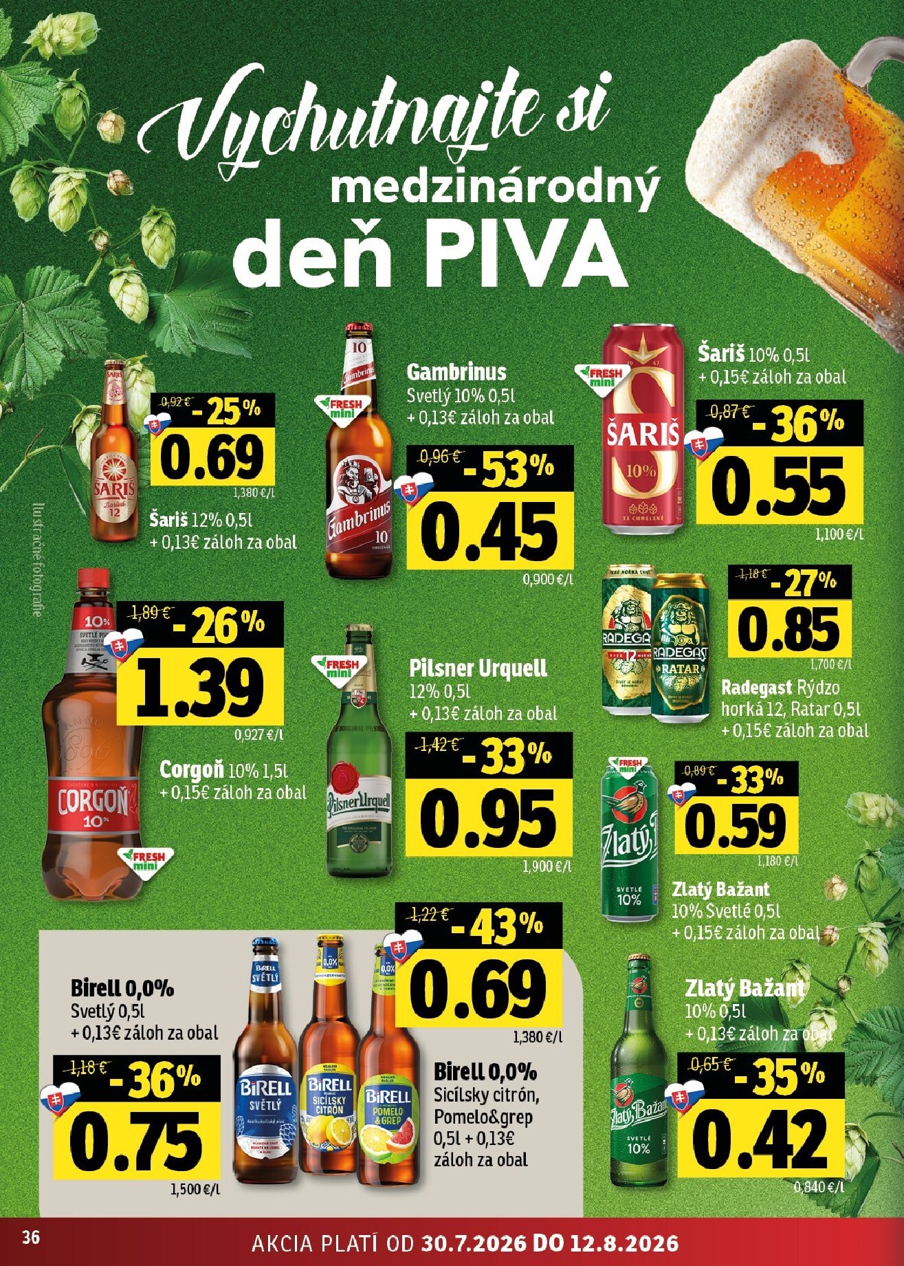 fresh - Nový Fresh - Východné Slovensko leták od štvrtka, 30.07.2026 do stredy, 12.08.2026 - page: 36