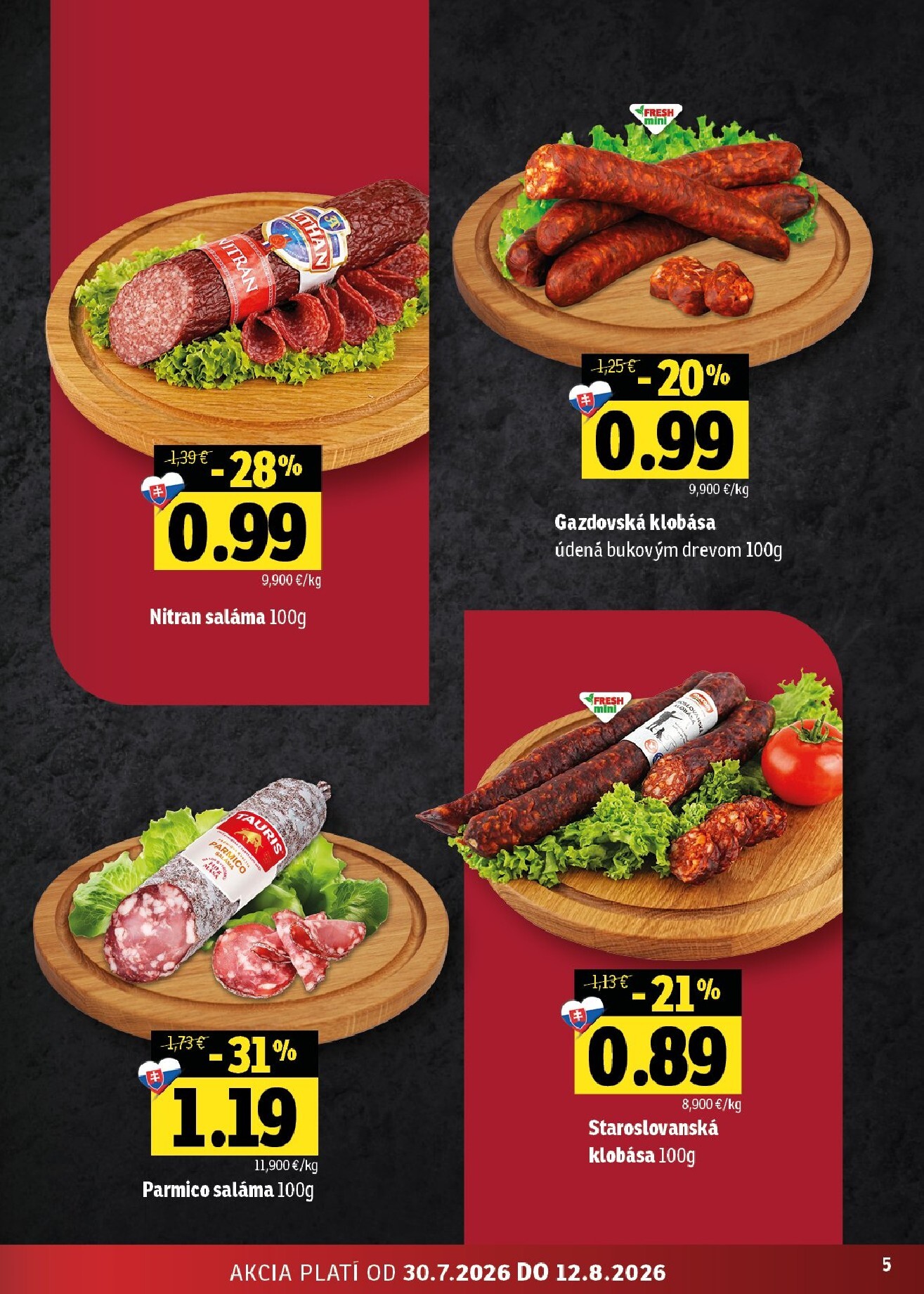 fresh - Nový Fresh - Východné Slovensko leták od štvrtka, 30.07.2026 do stredy, 12.08.2026 - page: 5