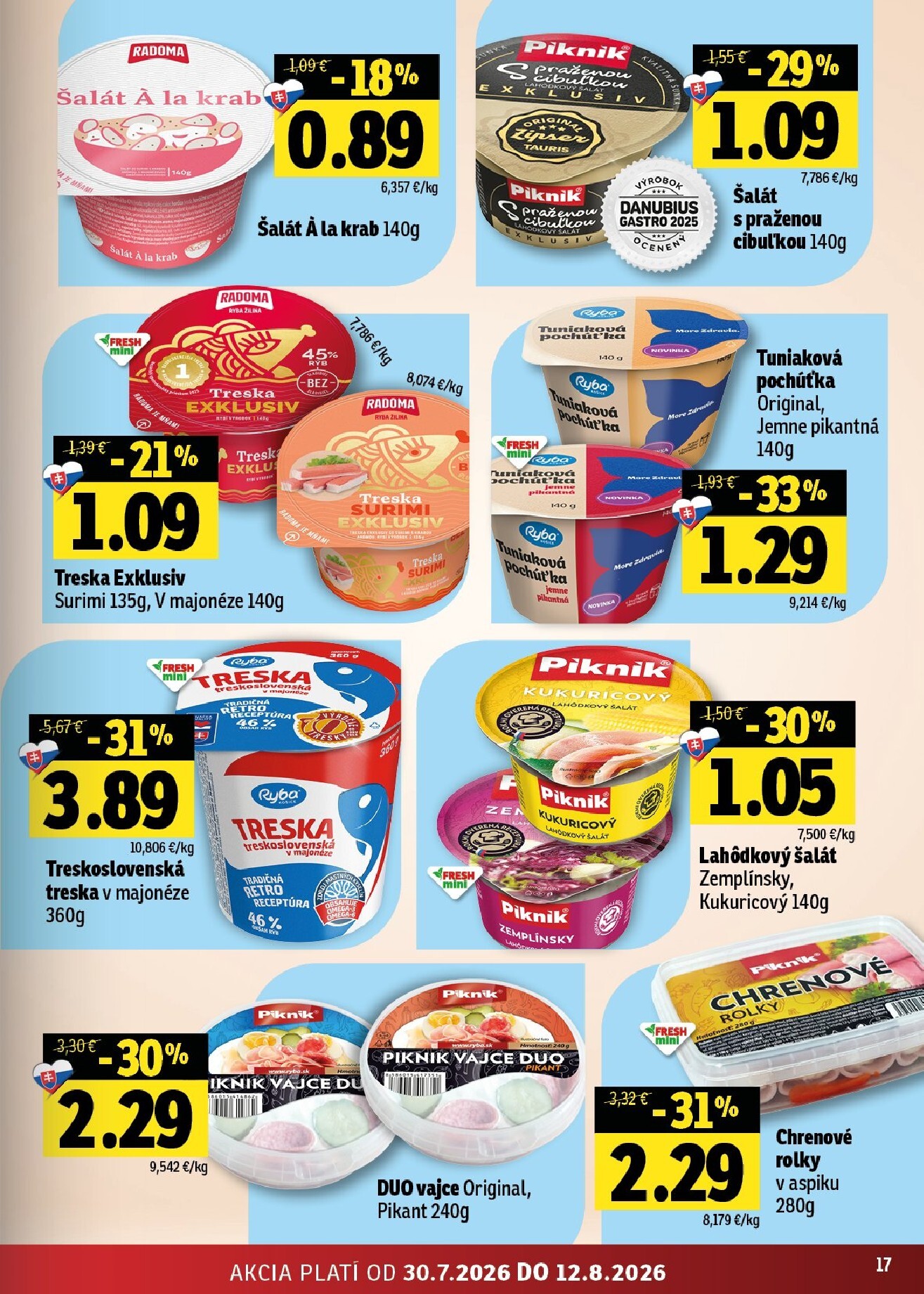 fresh - Nový Fresh - Východné Slovensko leták od štvrtka, 30.07.2026 do stredy, 12.08.2026 - page: 17