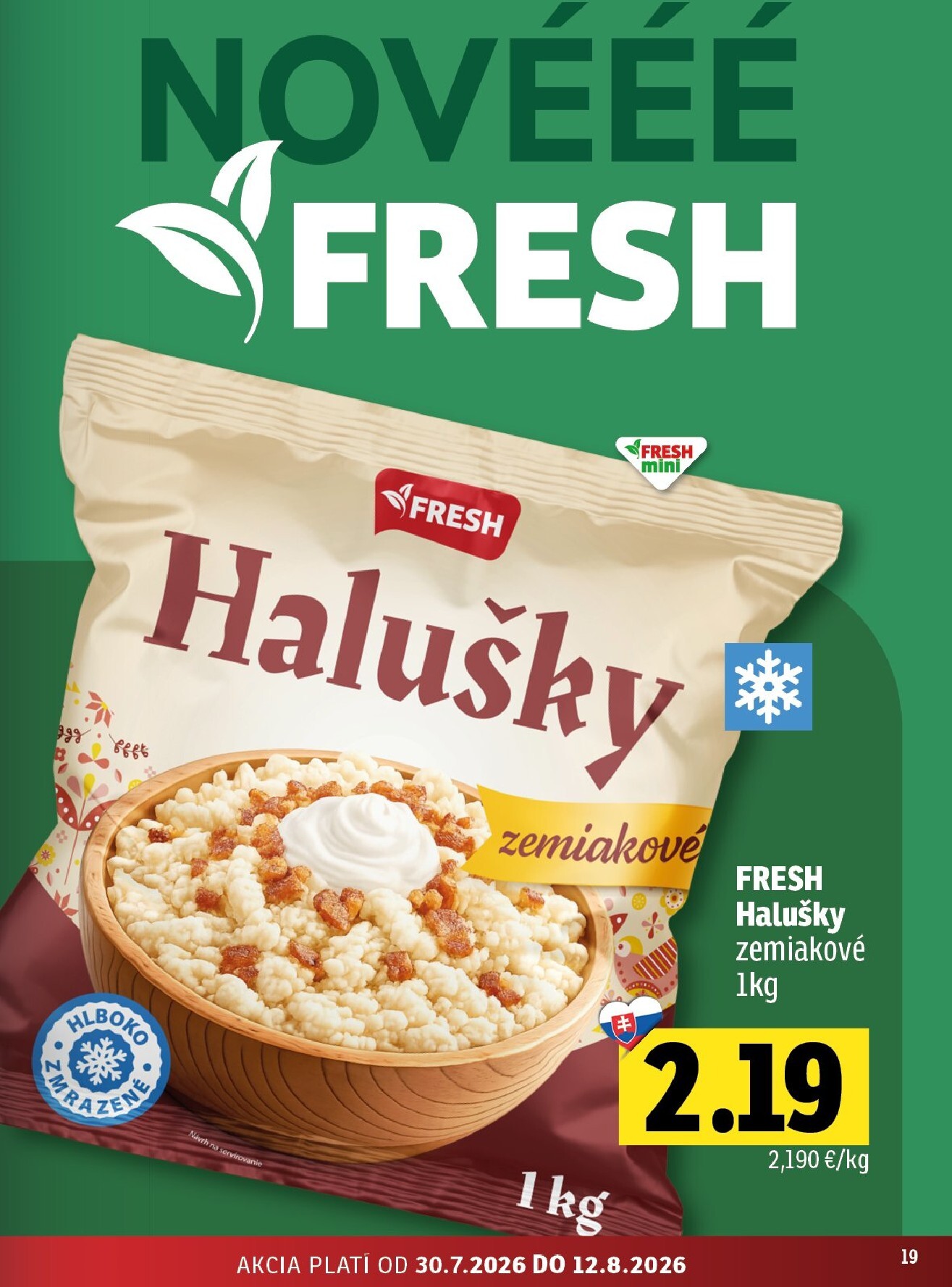 fresh - Nový Fresh - Východné Slovensko leták od štvrtka, 30.07.2026 do stredy, 12.08.2026 - page: 19