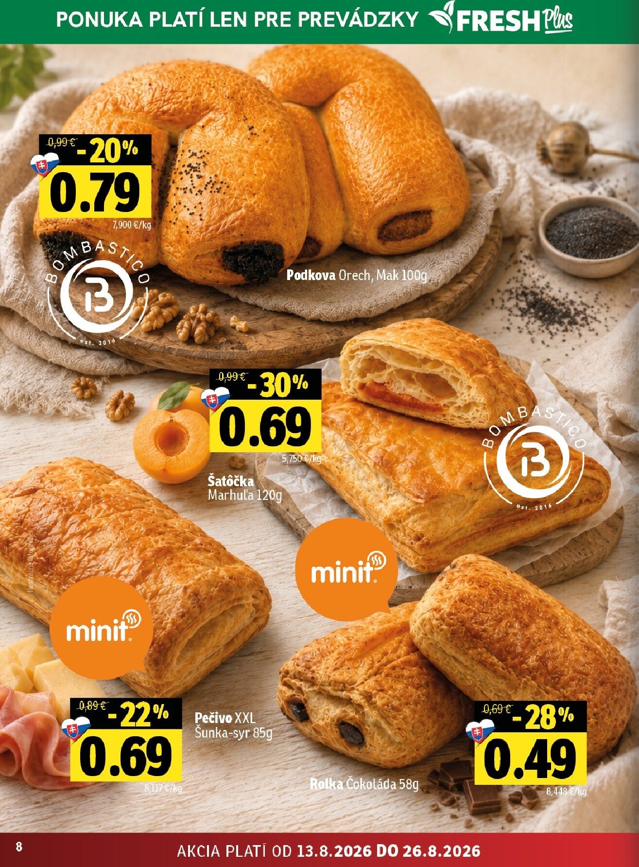 fresh - Nový Fresh - Východné Slovensko leták od štvrtka, 13.08.2026 do stredy, 26.08.2026 - page: 8