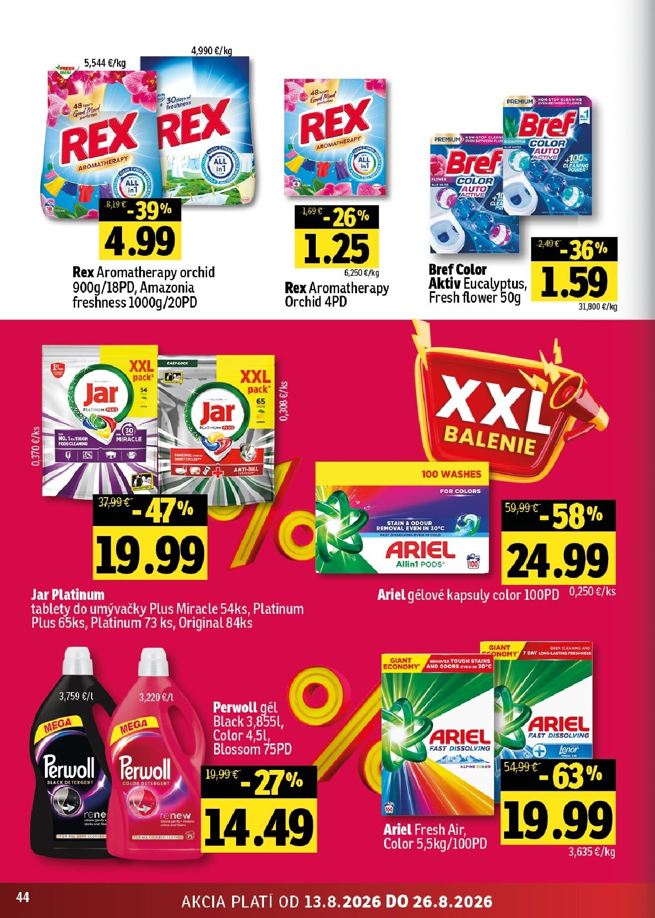 fresh - Nový Fresh - Východné Slovensko leták od štvrtka, 13.08.2026 do stredy, 26.08.2026 - page: 44