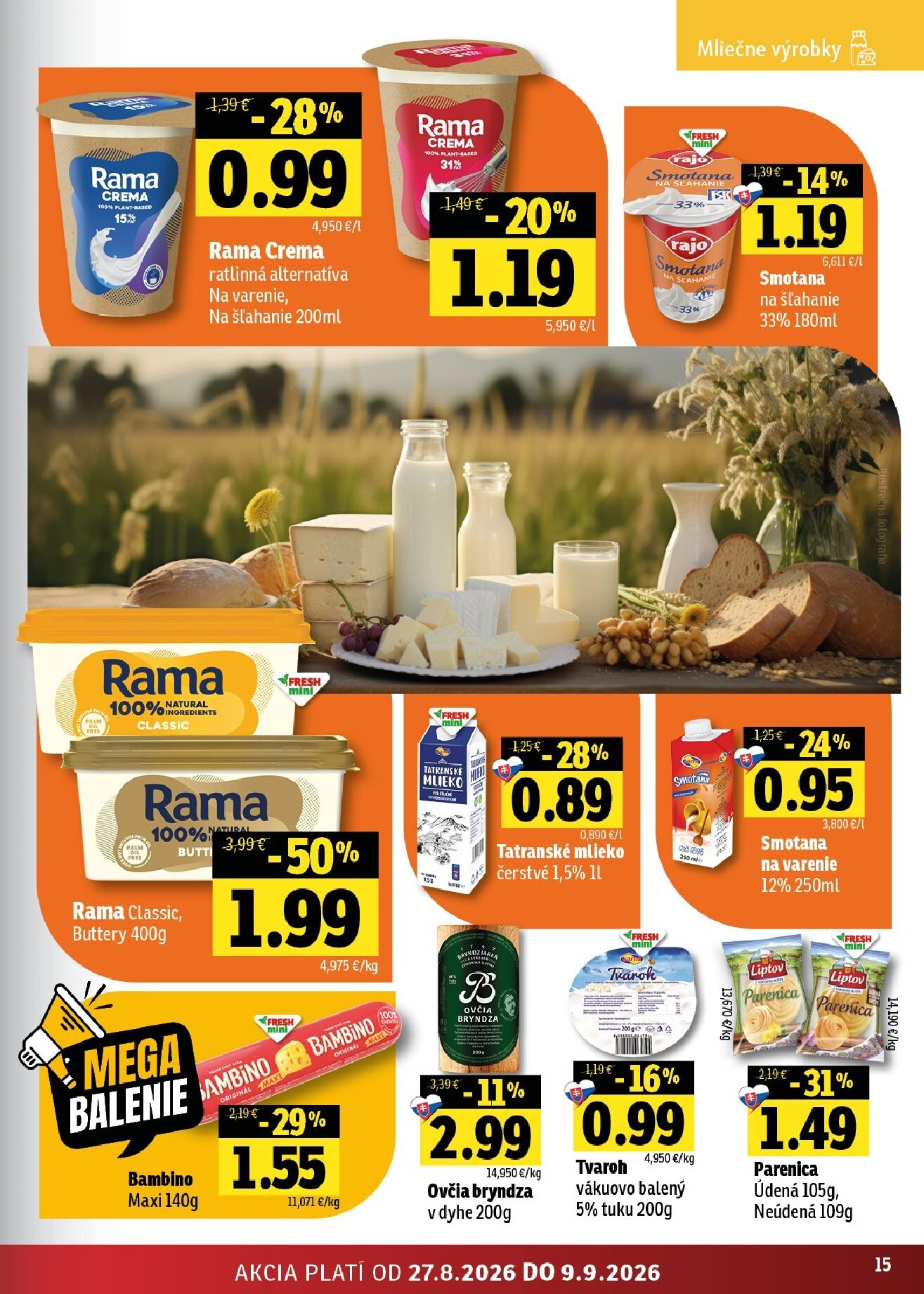 fresh - Aktuálny Fresh - Východné Slovensko leták od štvrtka, 27.08.2026 do stredy, 09.09.2026 - page: 15