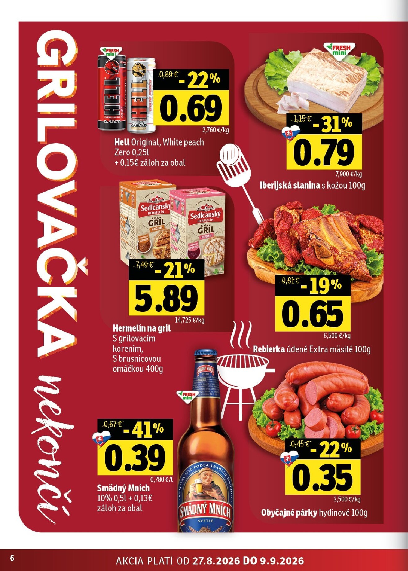 fresh - Aktuálny Fresh - Východné Slovensko leták od štvrtka, 27.08.2026 do stredy, 09.09.2026 - page: 6