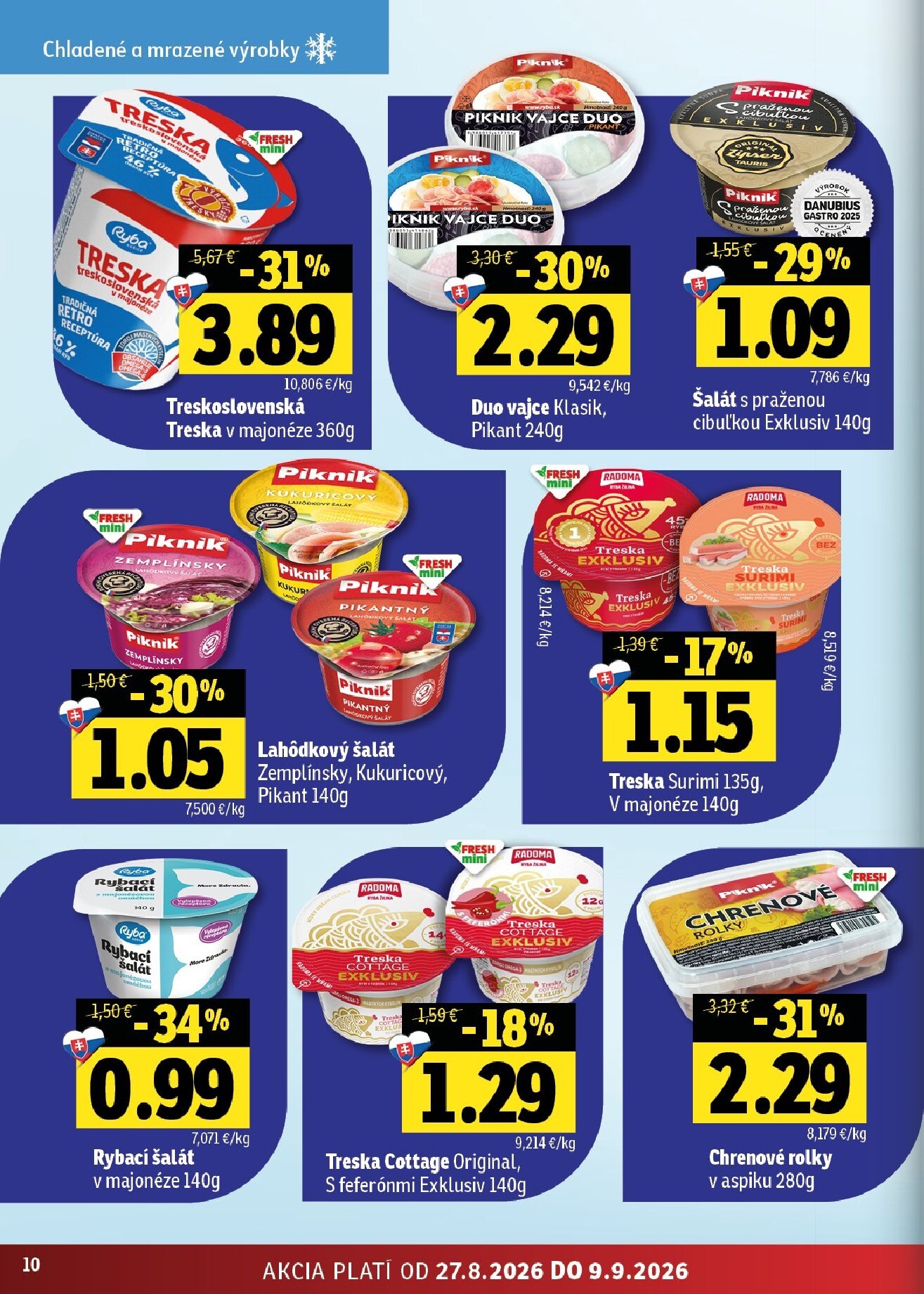 fresh - Aktuálny Fresh - Stredné a západné Slovensko leták od štvrtka, 27.08.2026 do stredy, 09.09.2026 - page: 10