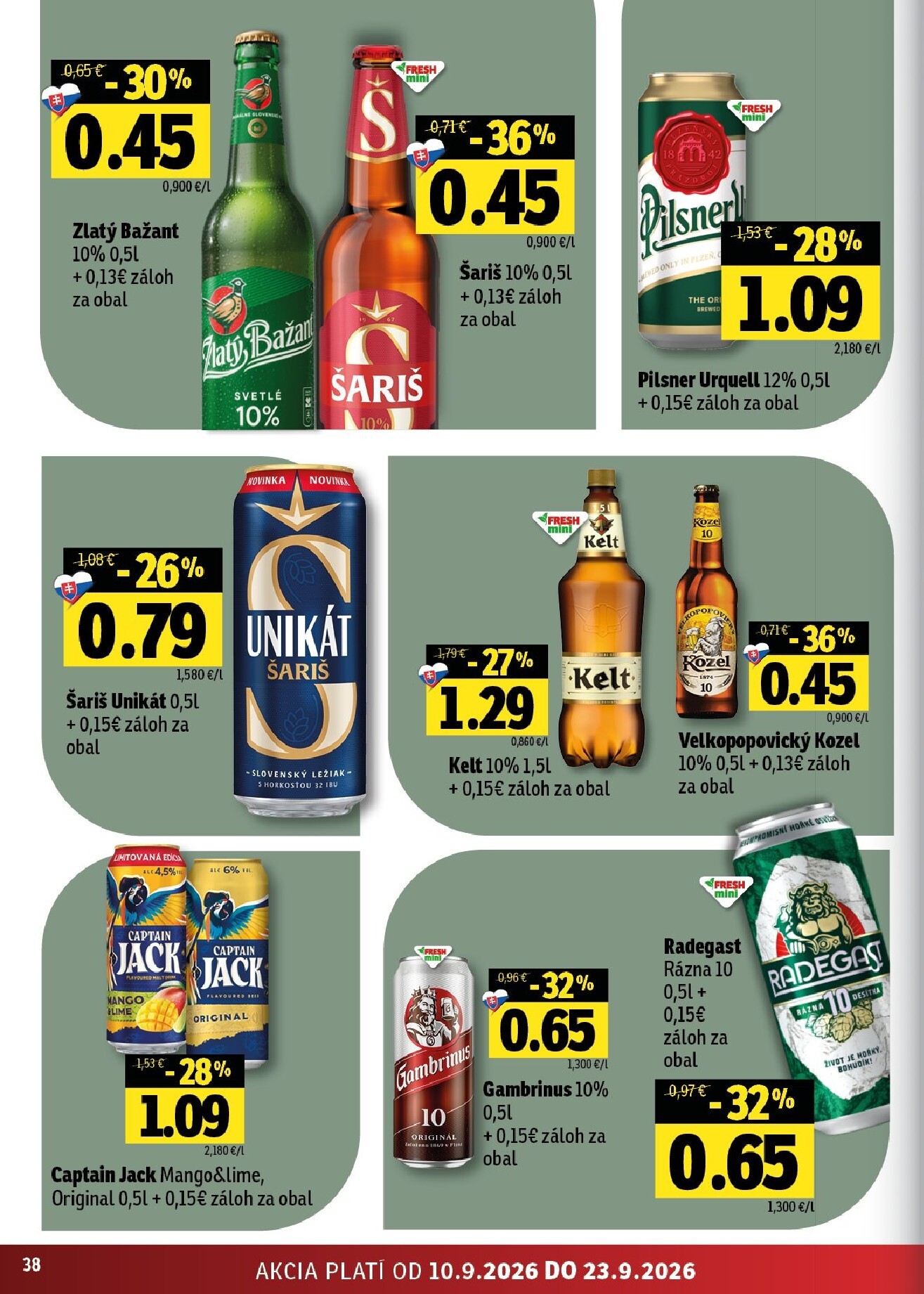 fresh - Nový Fresh leták od štvrtka, 10.09.2026 do stredy, 23.09.2026 - page: 38