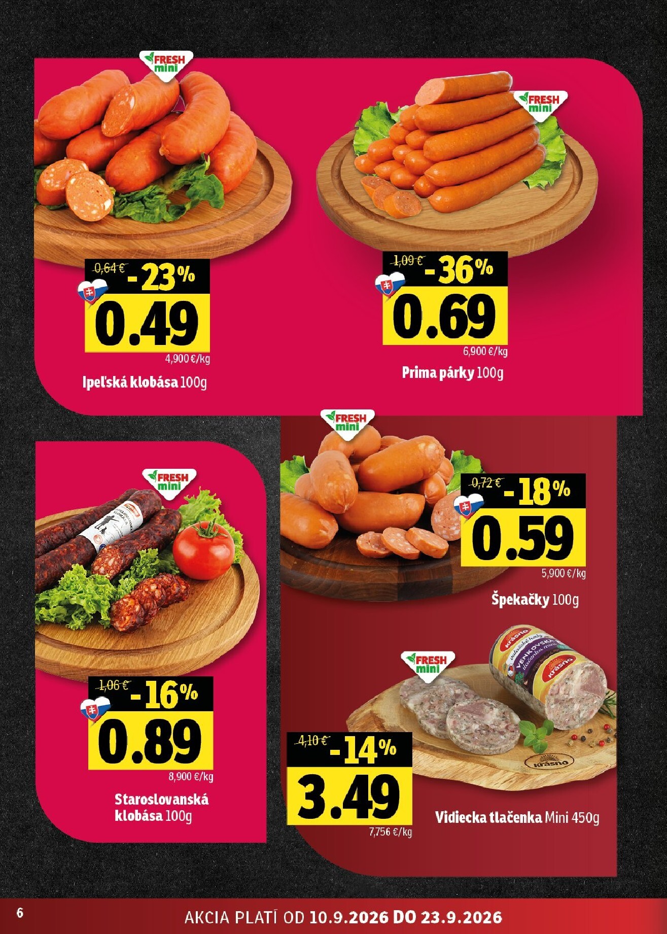fresh - Nový Fresh leták od štvrtka, 10.09.2026 do stredy, 23.09.2026 - page: 6