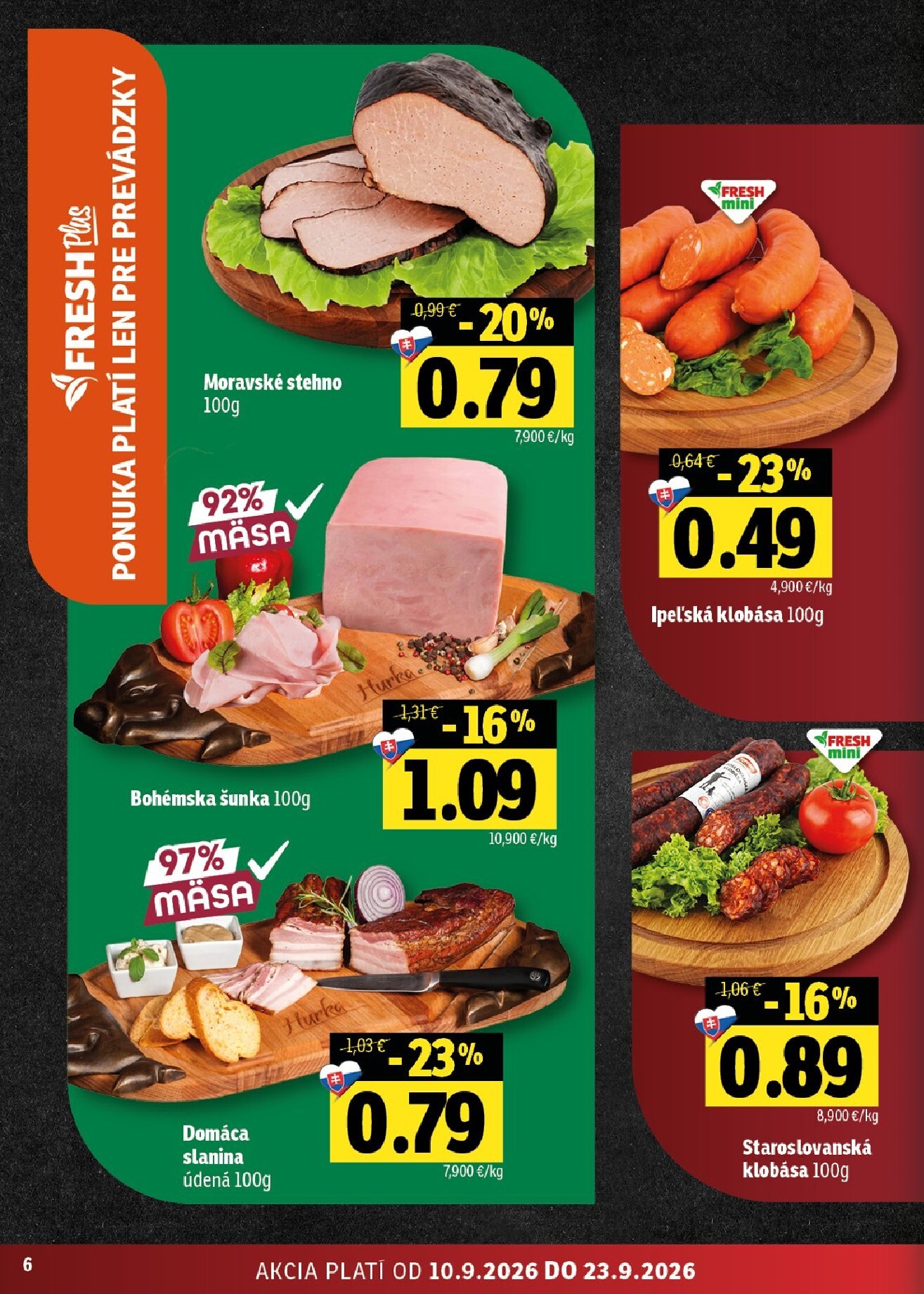 fresh - Nový Fresh - Východné Slovensko leták od štvrtka, 10.09.2026 do stredy, 23.09.2026 - page: 6