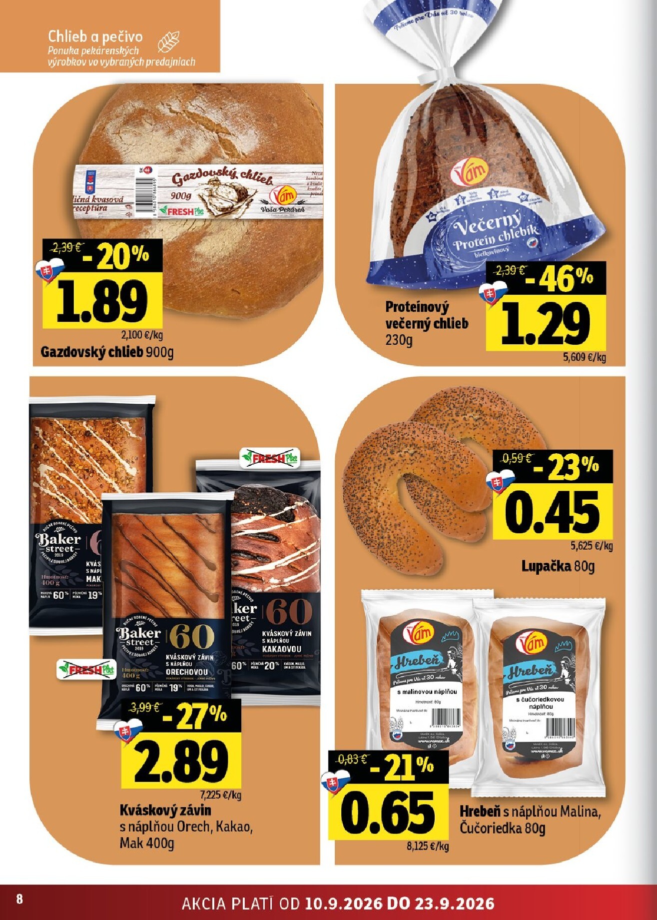 fresh - Nový Fresh - Východné Slovensko leták od štvrtka, 10.09.2026 do stredy, 23.09.2026 - page: 8