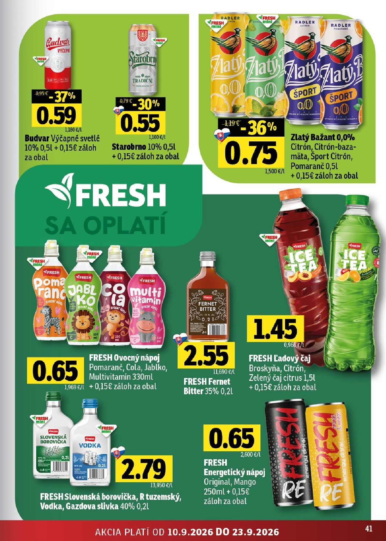 fresh - Nový Fresh - Východné Slovensko leták od štvrtka, 10.09.2026 do stredy, 23.09.2026 - page: 41