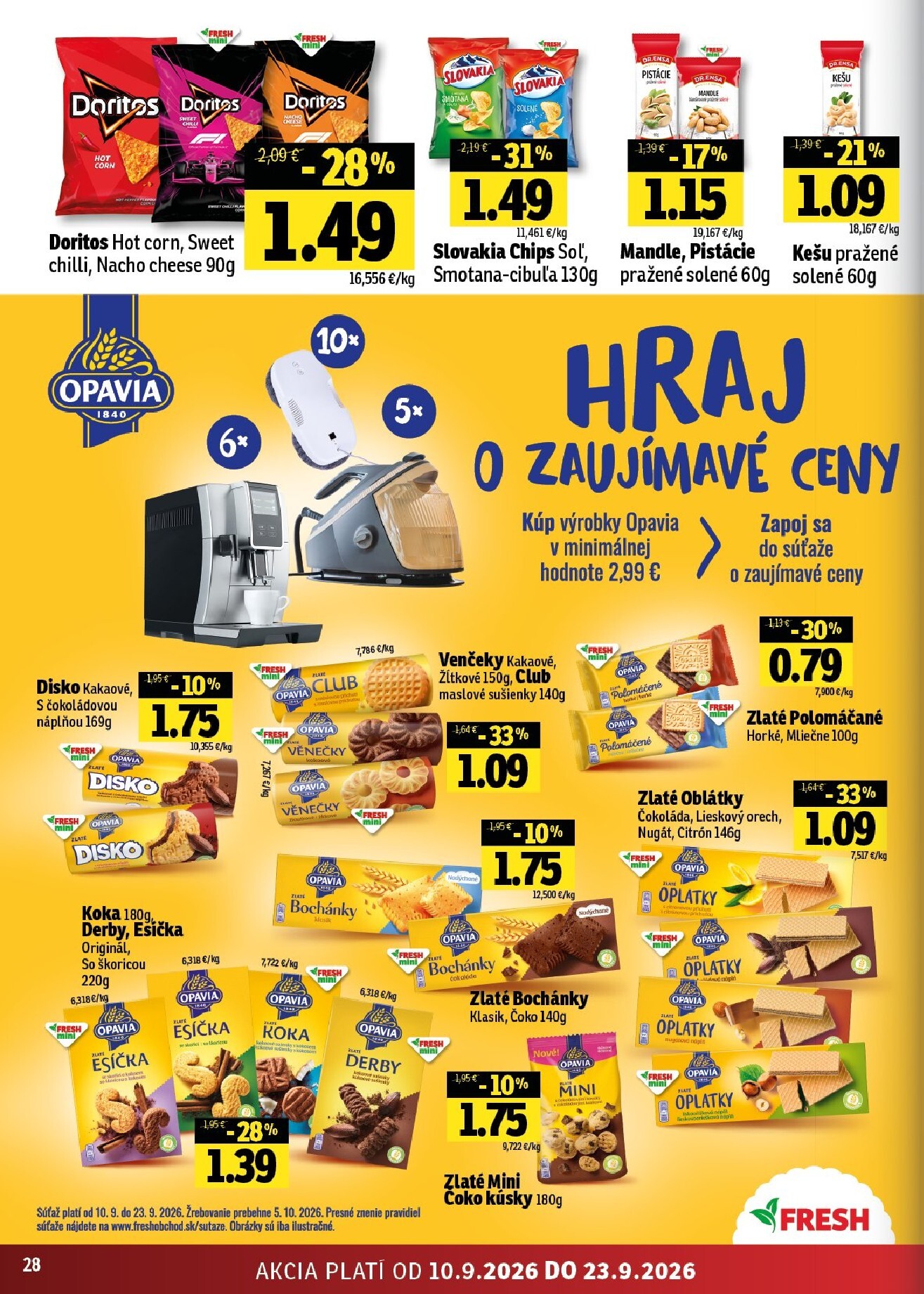 fresh - Aktuálny Fresh - Stredné a západné Slovensko leták od štvrtka, 10.09.2026 do stredy, 23.09.2026 - page: 28