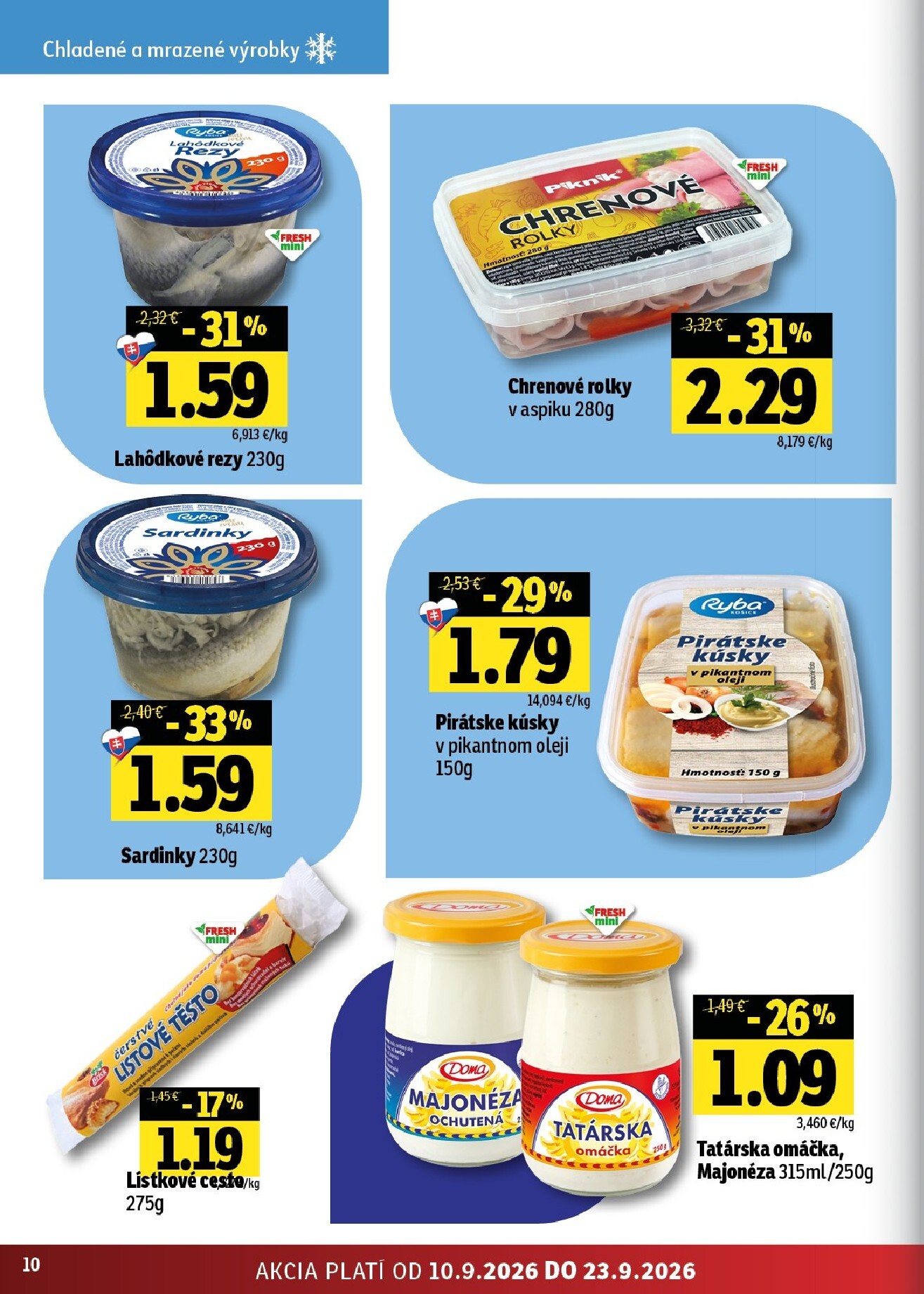 fresh - Aktuálny Fresh - Stredné a západné Slovensko leták od štvrtka, 10.09.2026 do stredy, 23.09.2026 - page: 10