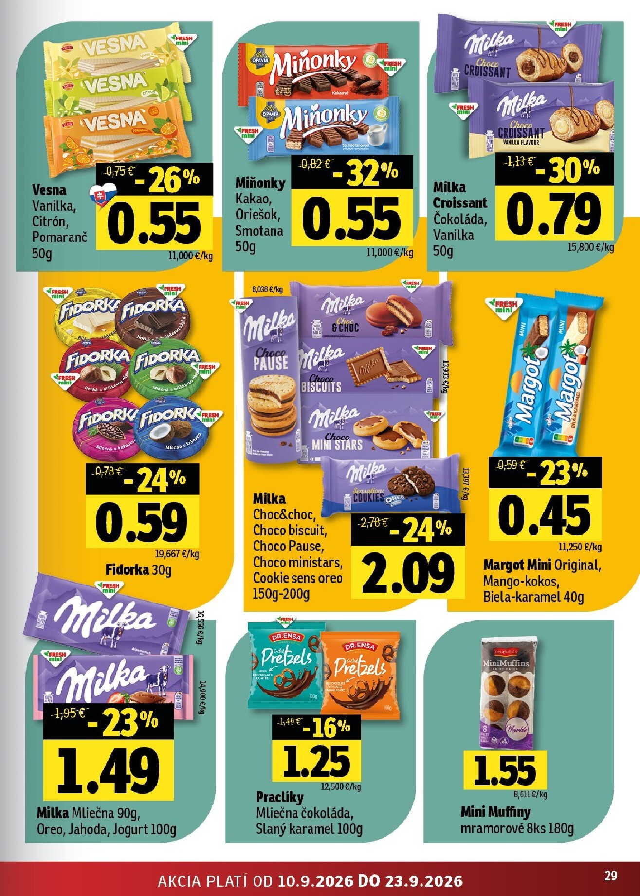 fresh - Aktuálny Fresh - Stredné a západné Slovensko leták od štvrtka, 10.09.2026 do stredy, 23.09.2026 - page: 29