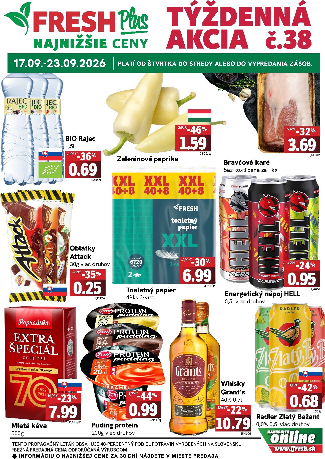 fresh - Nový Fresh - Plus leták od štvrtka, 17.09.2026 do stredy, 23.09.2026
