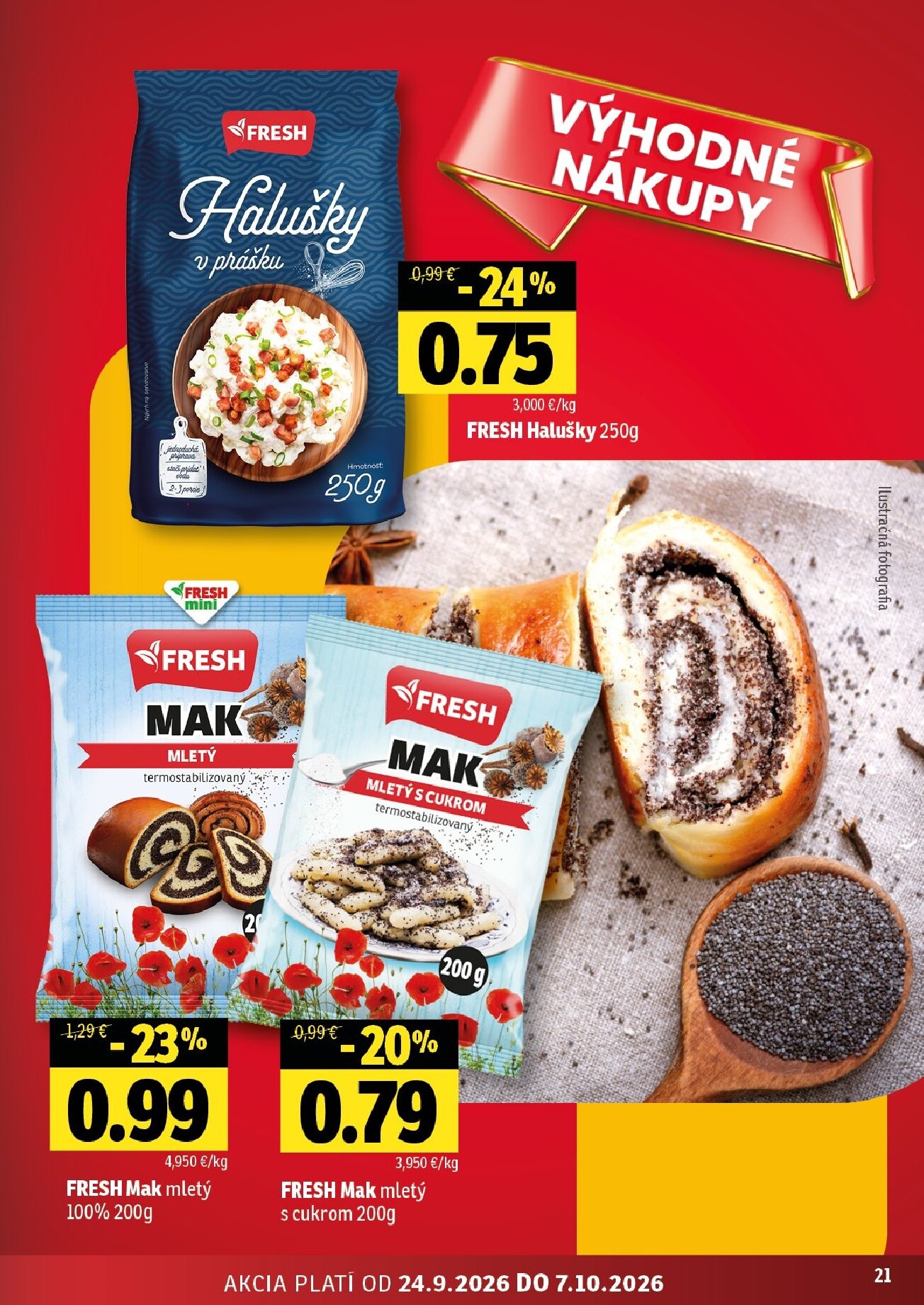 fresh - Nový Fresh - Stredné a západné Slovensko leták od štvrtka, 24.09.2026 do stredy, 07.10.2026 - page: 21
