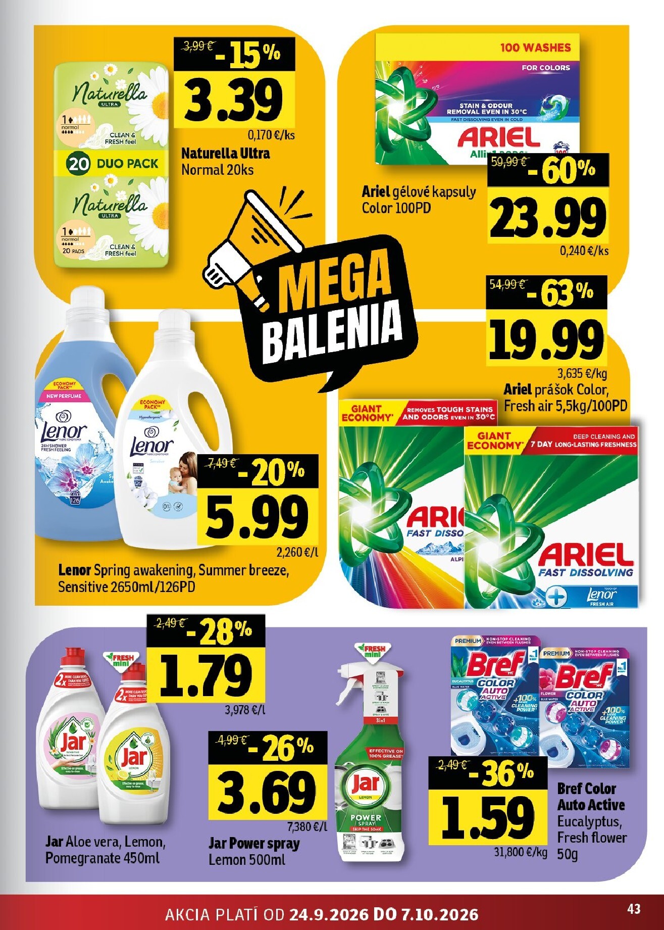 fresh - Nový Fresh - Východné Slovensko leták od štvrtka, 24.09.2026 do stredy, 07.10.2026 - page: 43