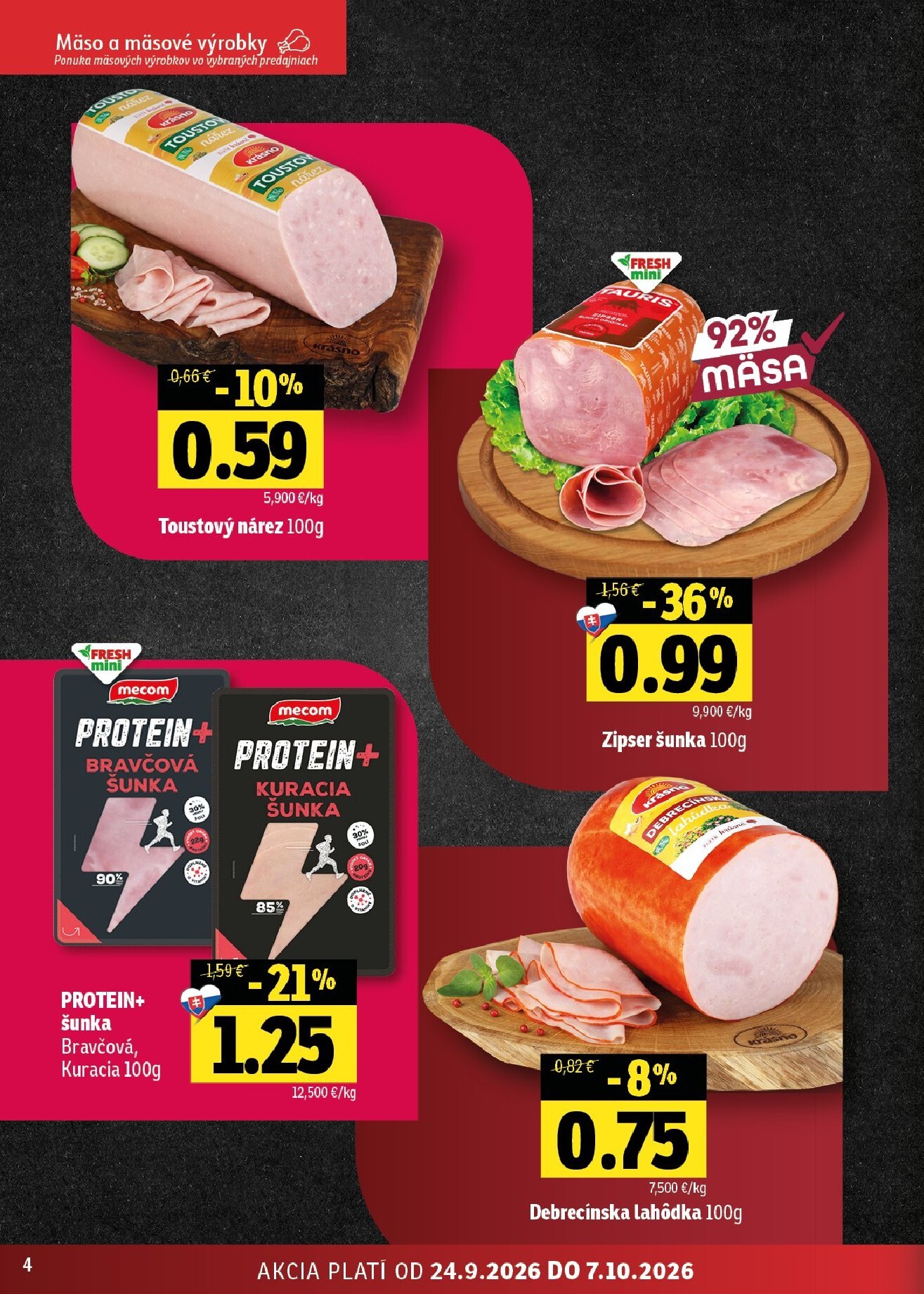 fresh - Nový Fresh - Východné Slovensko leták od štvrtka, 24.09.2026 do stredy, 07.10.2026 - page: 4