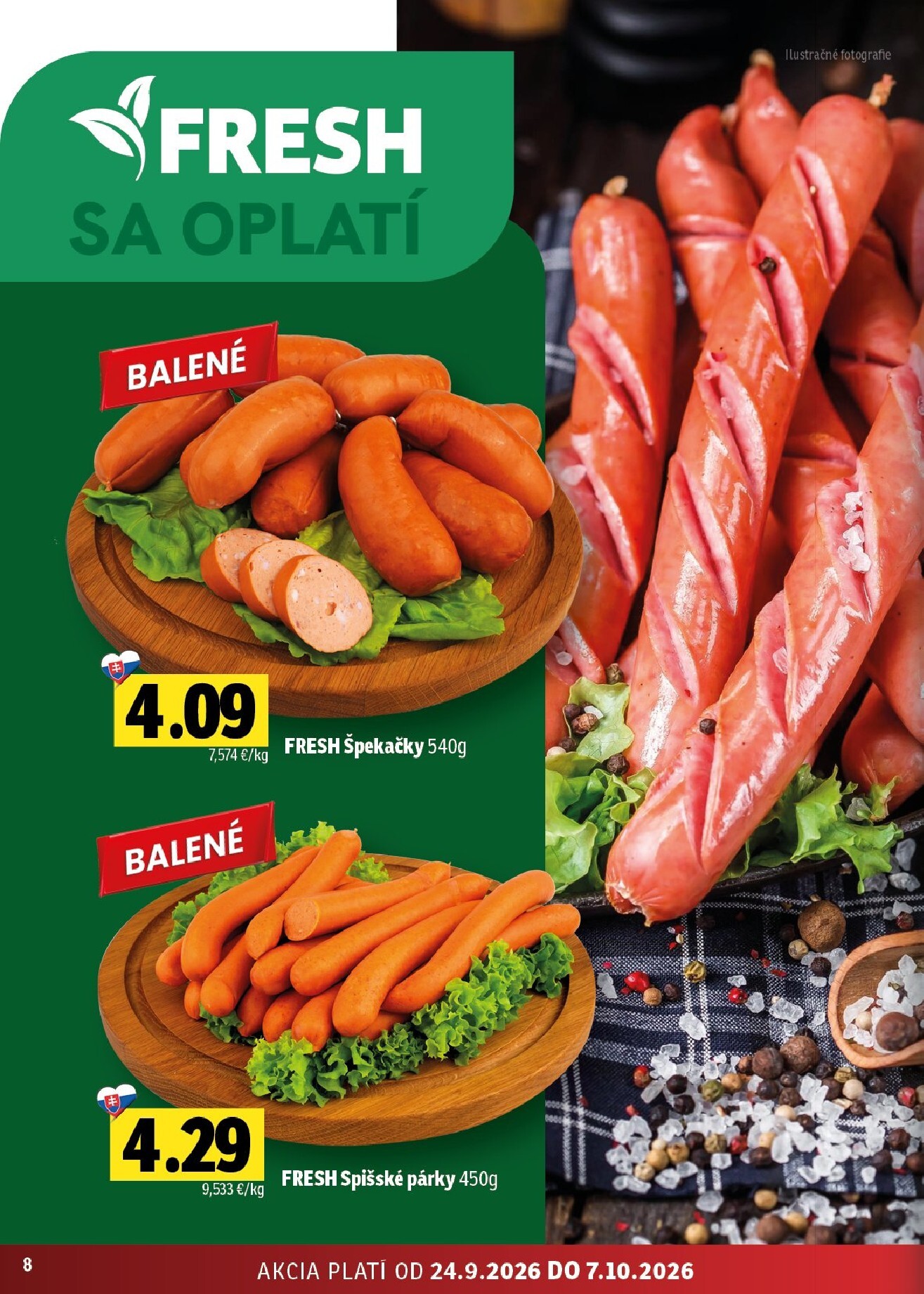 fresh - Nový Fresh - Východné Slovensko leták od štvrtka, 24.09.2026 do stredy, 07.10.2026 - page: 8