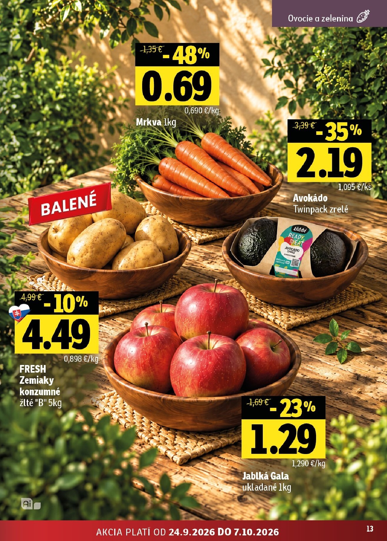 fresh - Nový Fresh - Východné Slovensko leták od štvrtka, 24.09.2026 do stredy, 07.10.2026 - page: 13