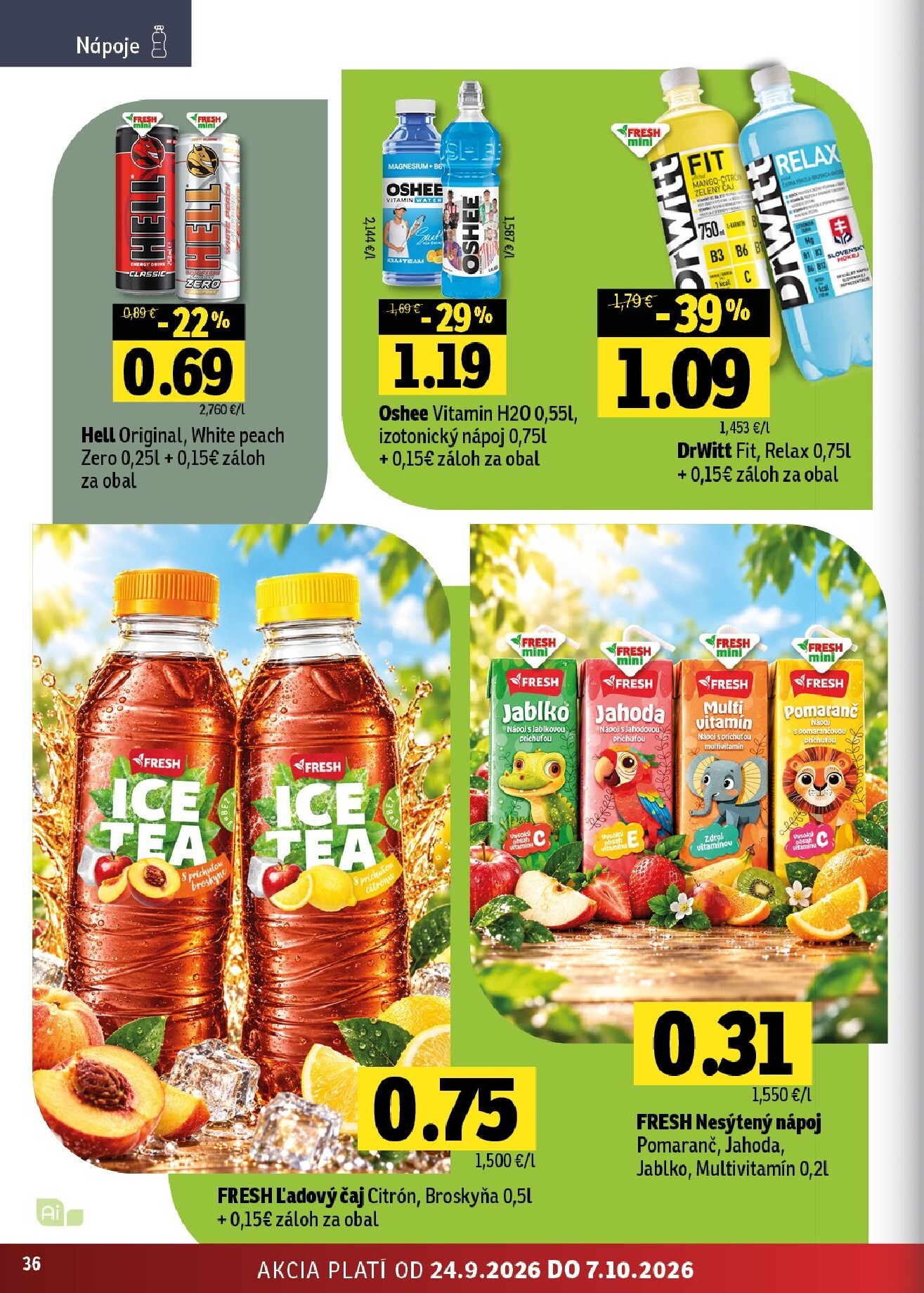 fresh - Nový Fresh - Východné Slovensko leták od štvrtka, 24.09.2026 do stredy, 07.10.2026 - page: 36