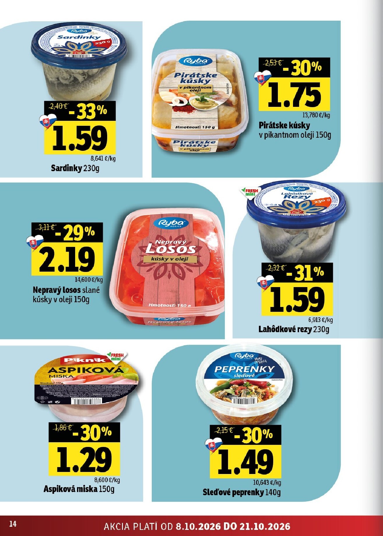 fresh - Nový Fresh - Východné Slovensko leták od štvrtka, 08.10.2026 do stredy, 21.10.2026 - page: 14