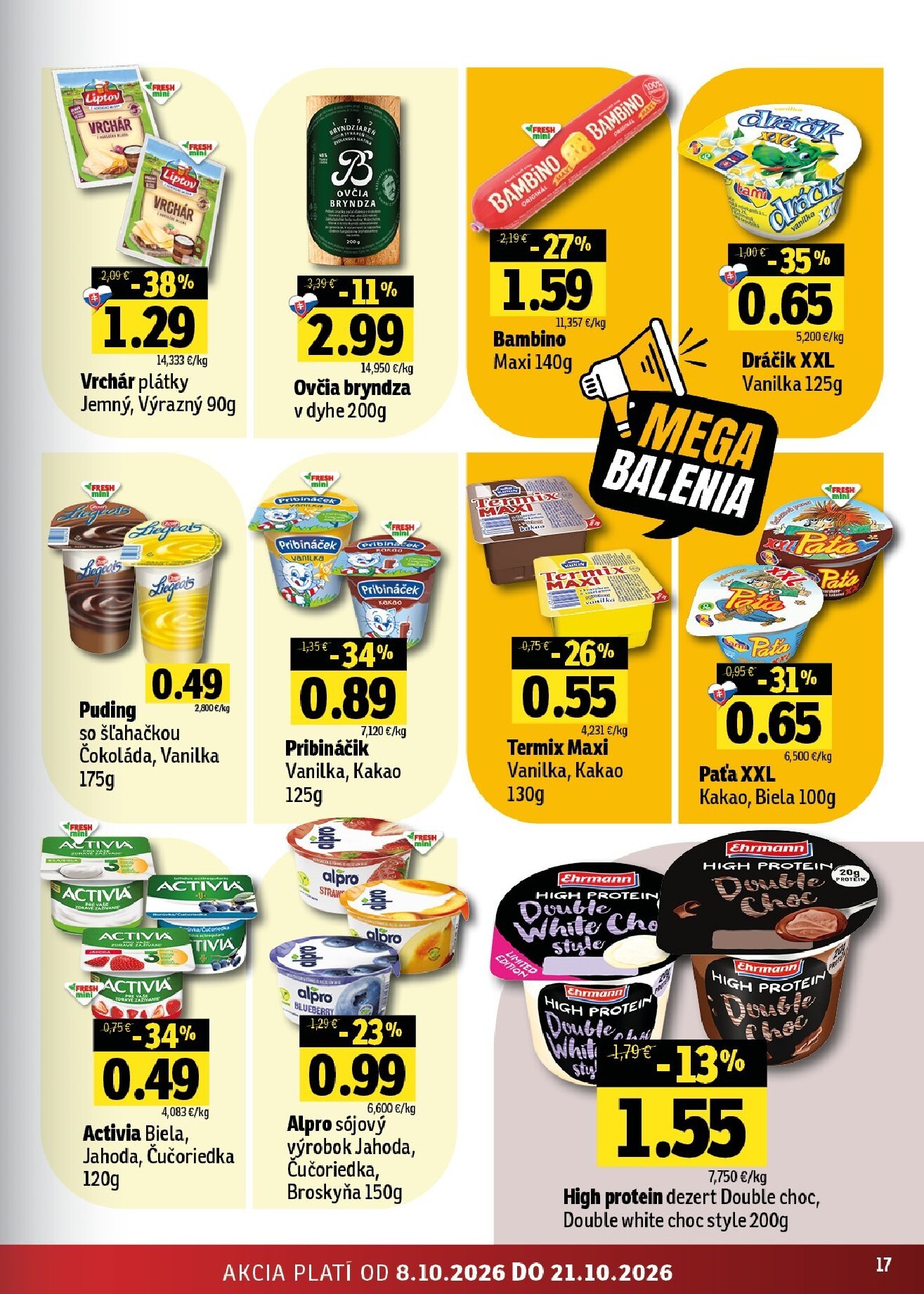 fresh - Nový Fresh - Východné Slovensko leták od štvrtka, 08.10.2026 do stredy, 21.10.2026 - page: 17