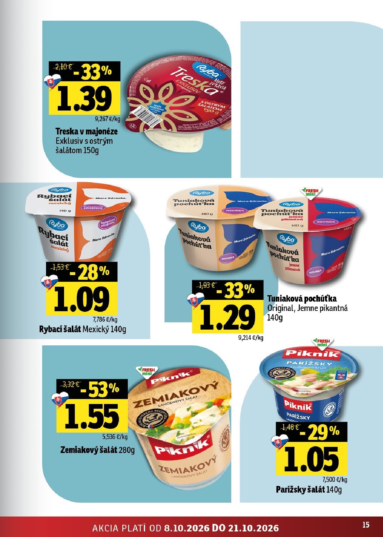 fresh - Nový Fresh - Východné Slovensko leták od štvrtka, 08.10.2026 do stredy, 21.10.2026 - page: 15