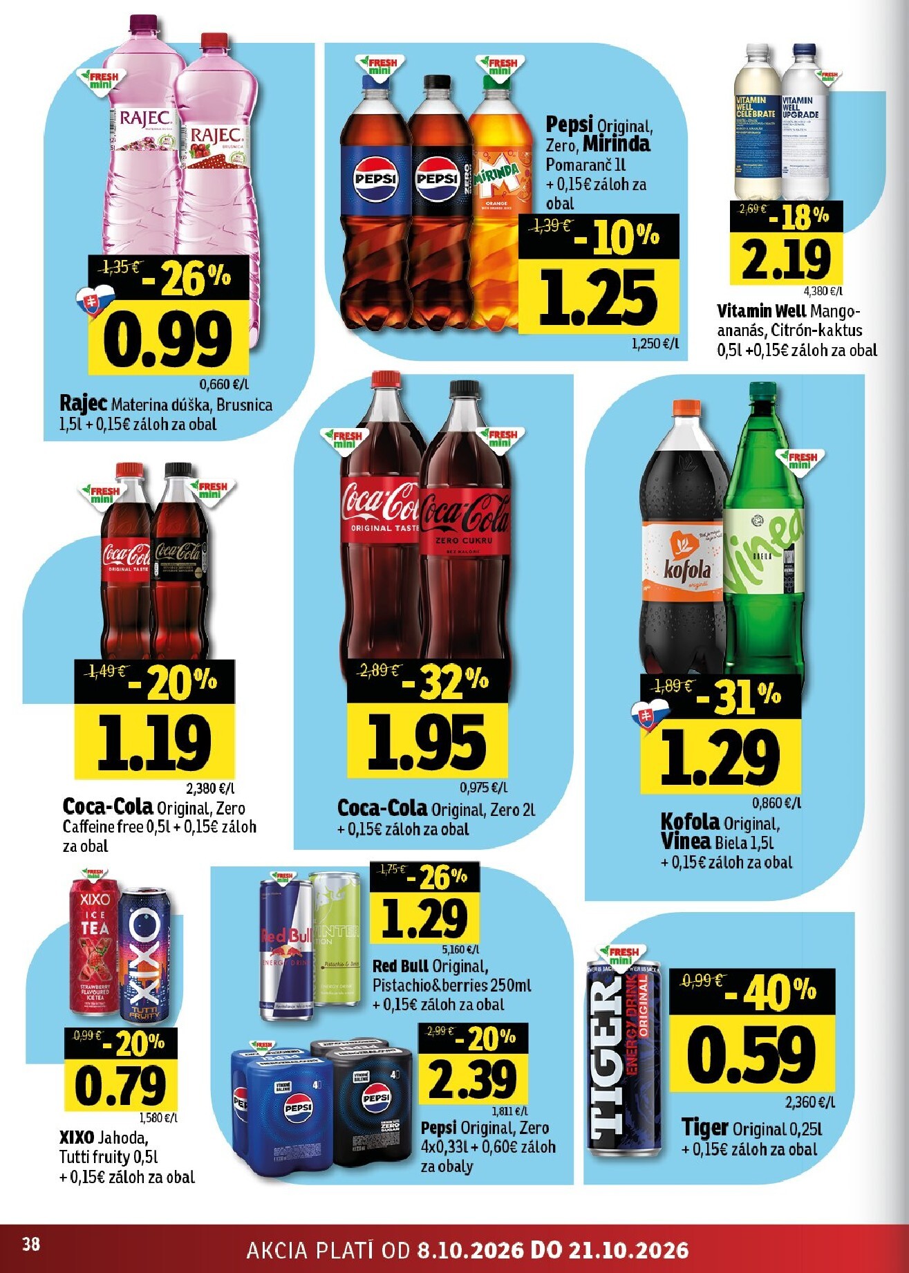 fresh - Nový Fresh - Východné Slovensko leták od štvrtka, 08.10.2026 do stredy, 21.10.2026 - page: 38