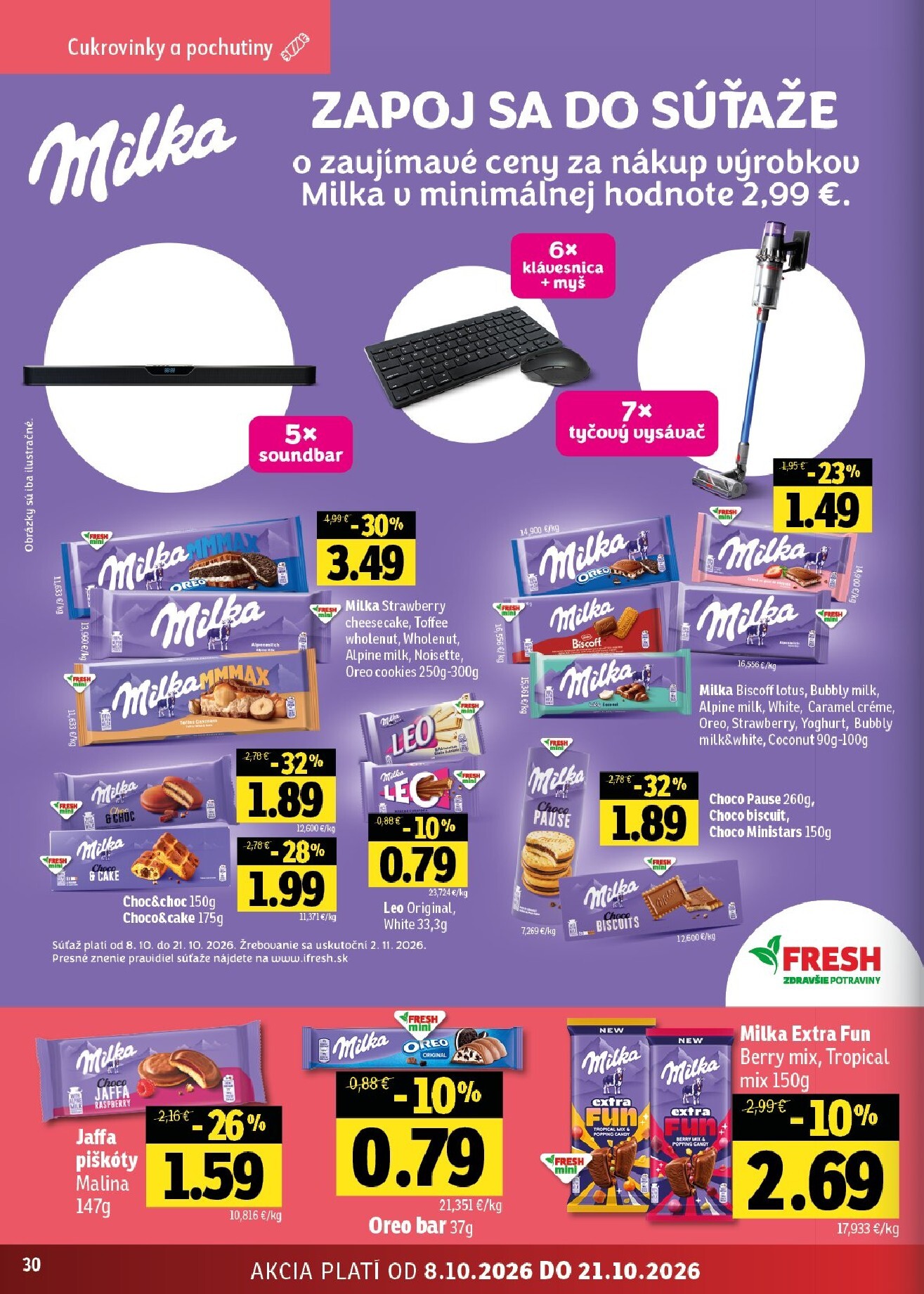 fresh - Nový Fresh - Východné Slovensko leták od štvrtka, 08.10.2026 do stredy, 21.10.2026 - page: 30