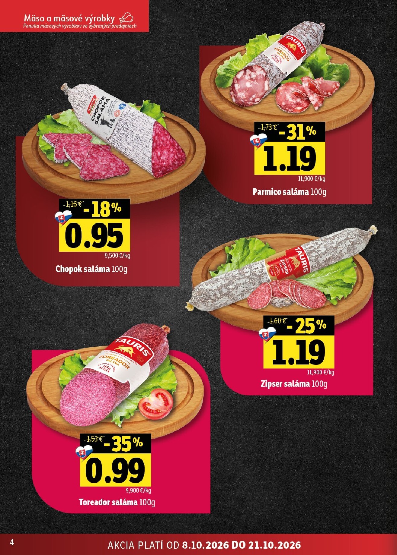 fresh - Nový Fresh - Stredné a západné Slovensko leták od štvrtka, 08.10.2026 do stredy, 21.10.2026 - page: 4