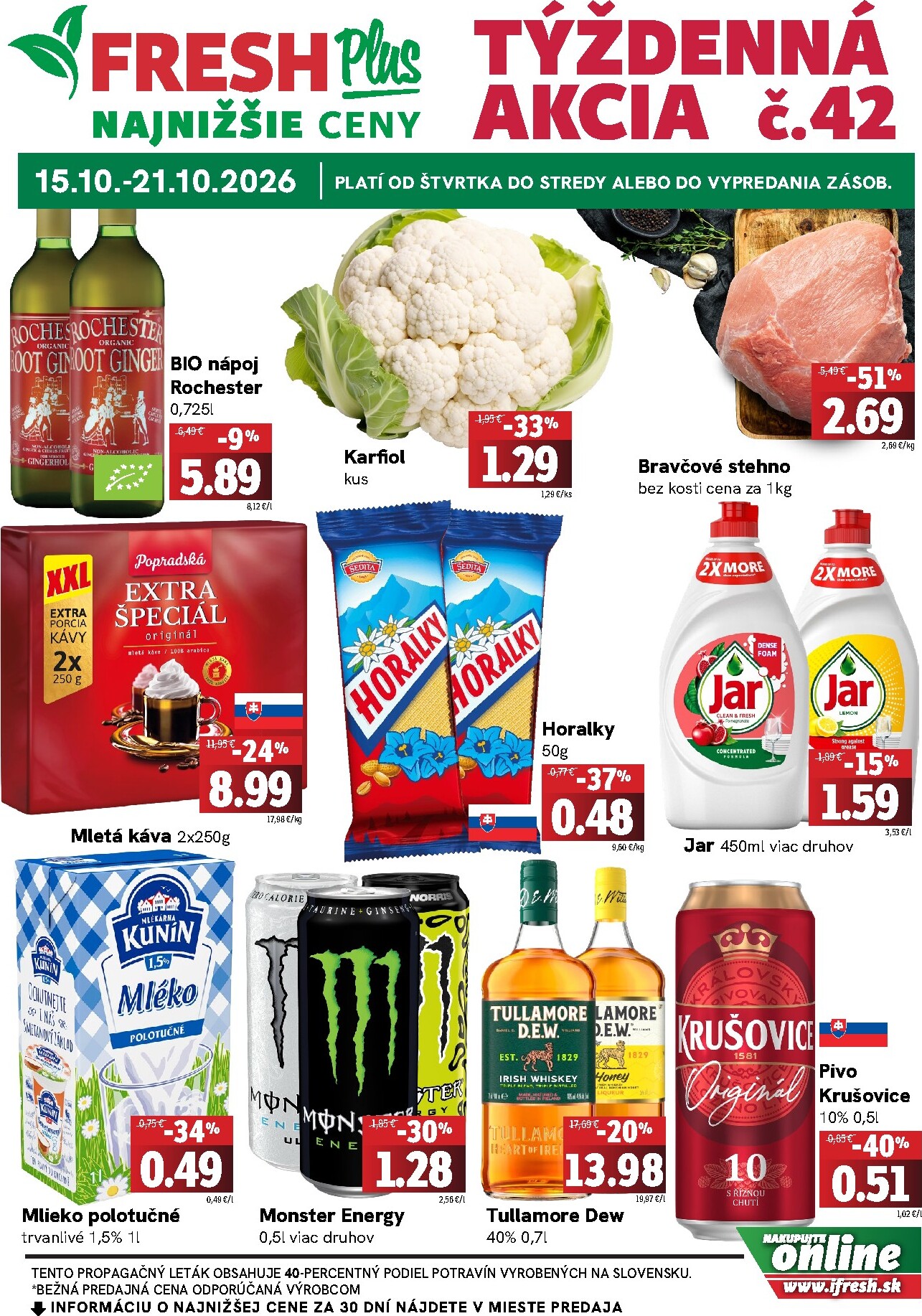 fresh - Nový Fresh Plus leták od štvrtka, 15.10.2026 do stredy, 21.10.2026