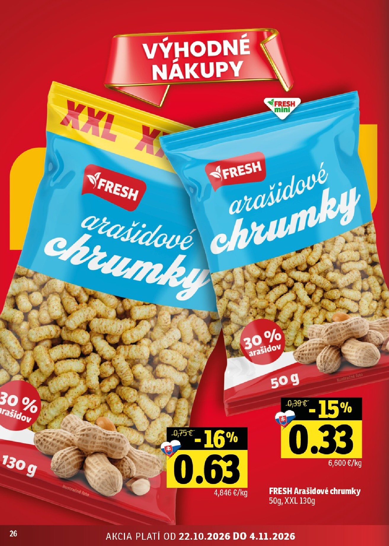 fresh - Nový Fresh Východné Slovensko leták od štvrtka, 22.10.2026 do stredy, 04.11.2026 - page: 26
