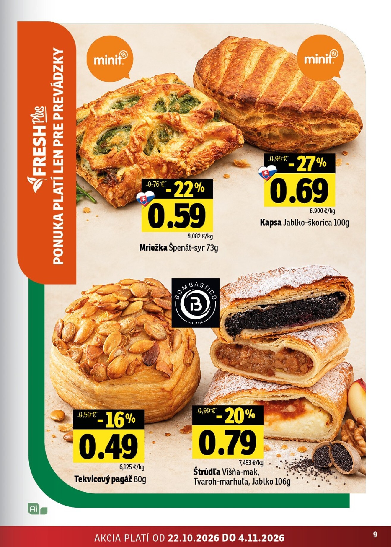 fresh - Nový Fresh Východné Slovensko leták od štvrtka, 22.10.2026 do stredy, 04.11.2026 - page: 9