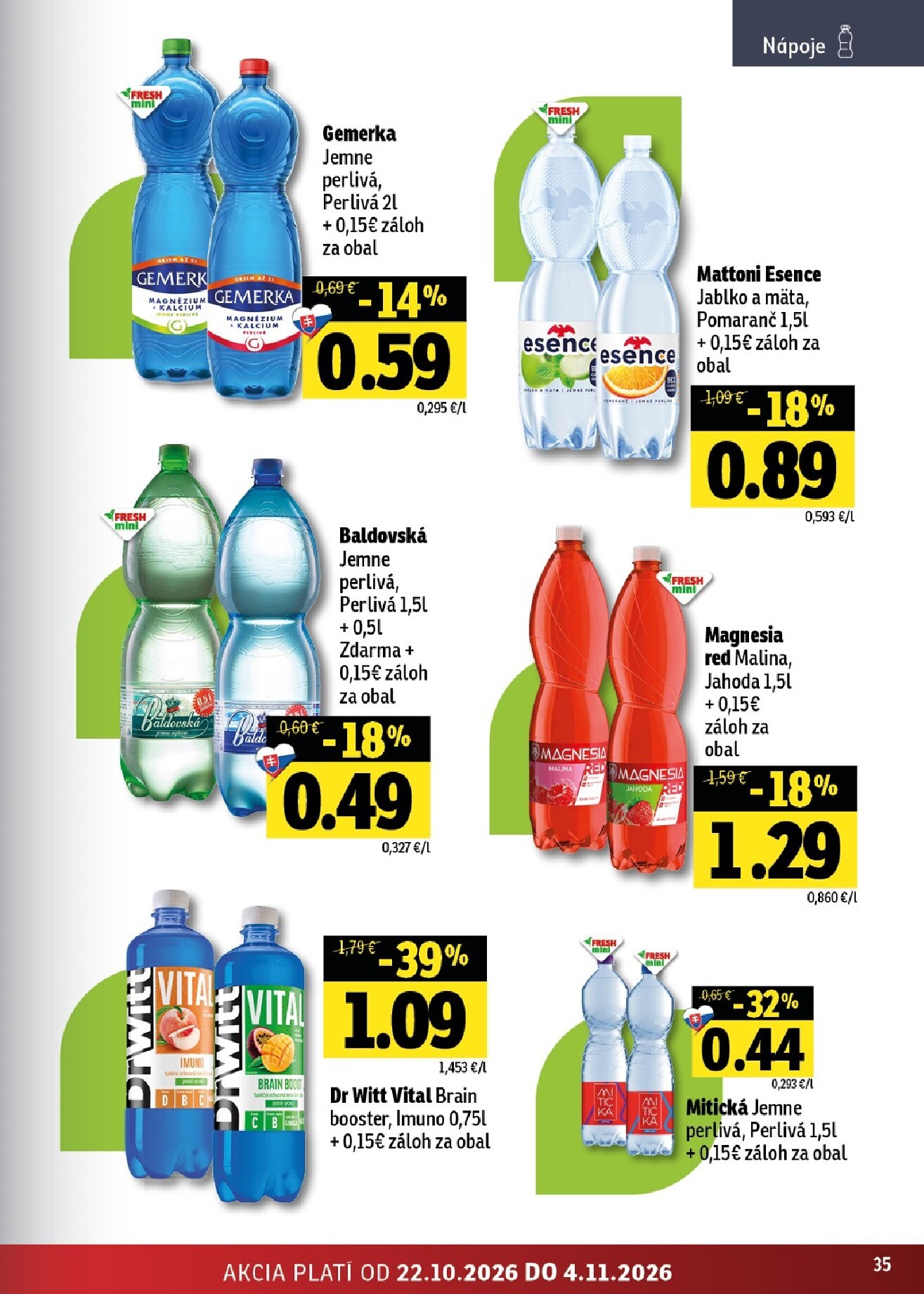 fresh - Nový Fresh Východné Slovensko leták od štvrtka, 22.10.2026 do stredy, 04.11.2026 - page: 35