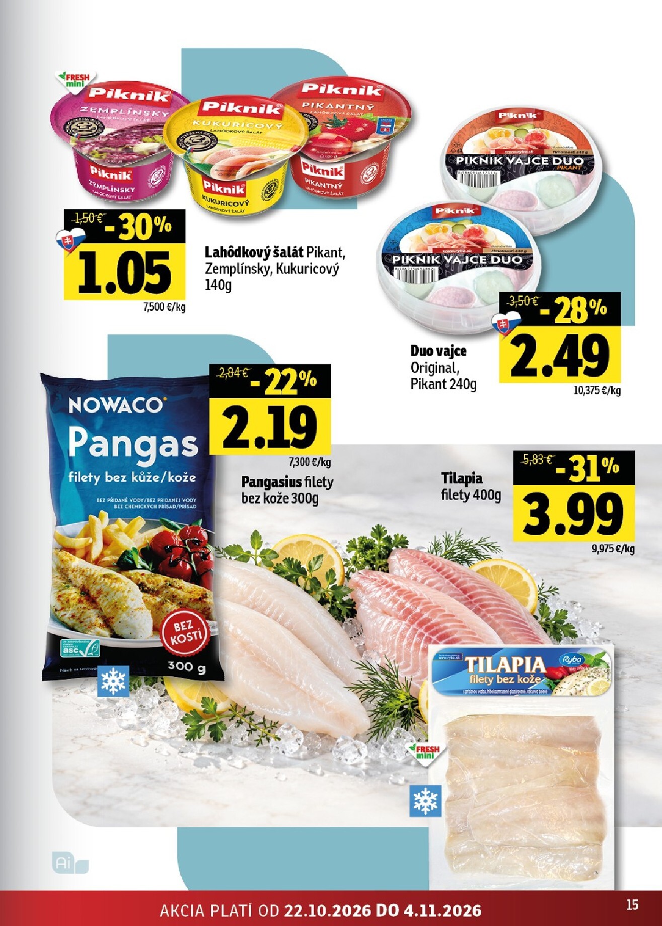 fresh - Nový Fresh Východné Slovensko leták od štvrtka, 22.10.2026 do stredy, 04.11.2026 - page: 15