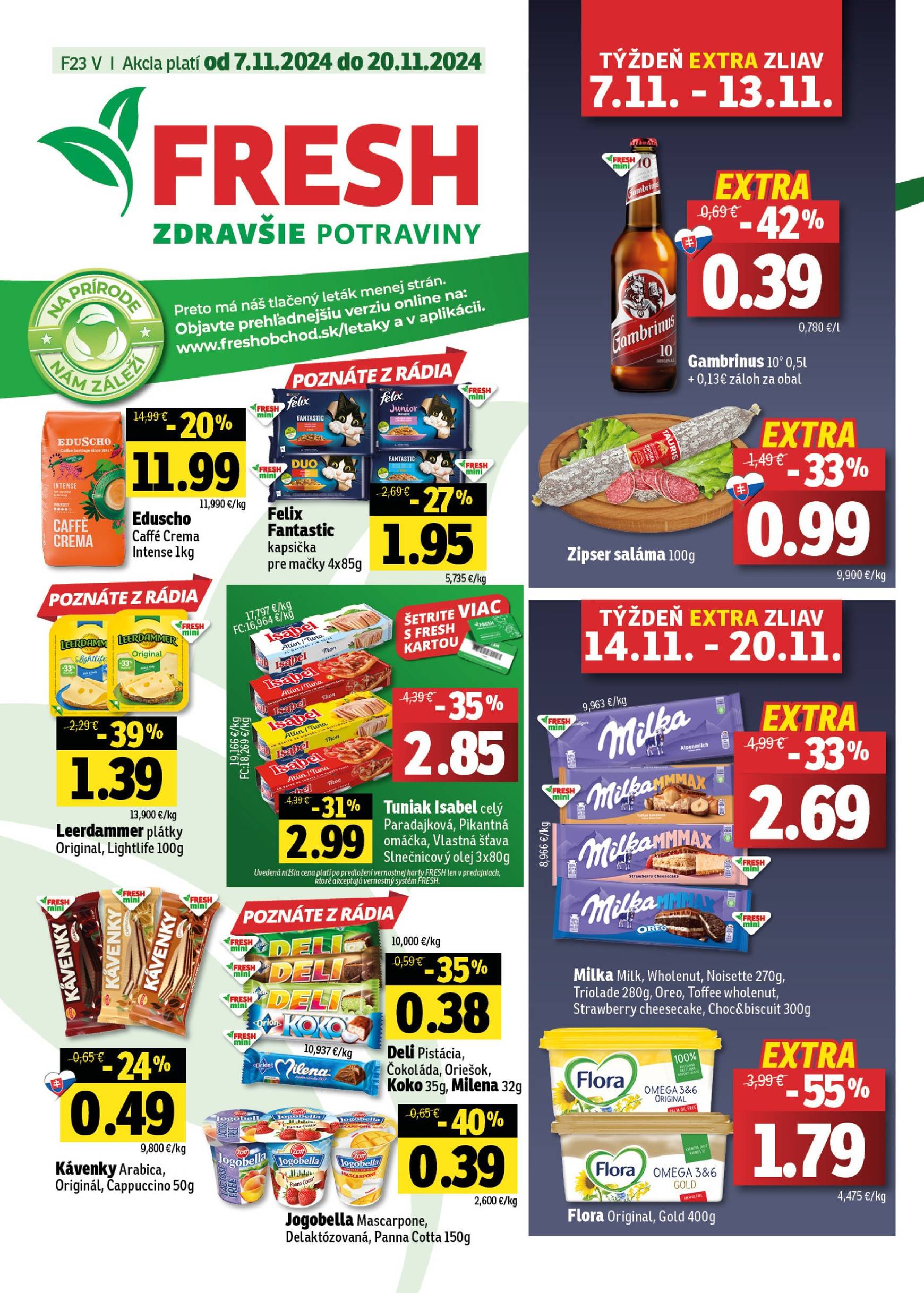 fresh - Fresh - Východné Slovensko leták platný od 07.11. - 20.11.